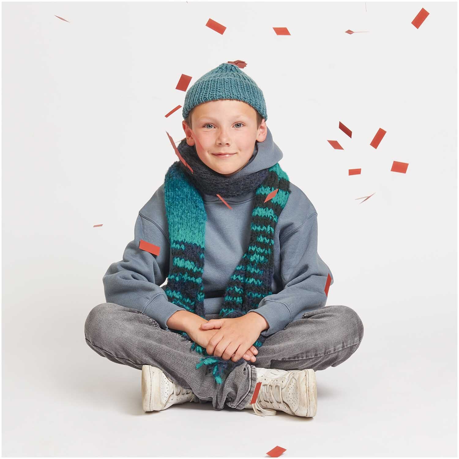 Strickset Schal Modell 19 aus Kids Nr. 12 Strickset Schal Modell 19 aus Kids Nr. 12