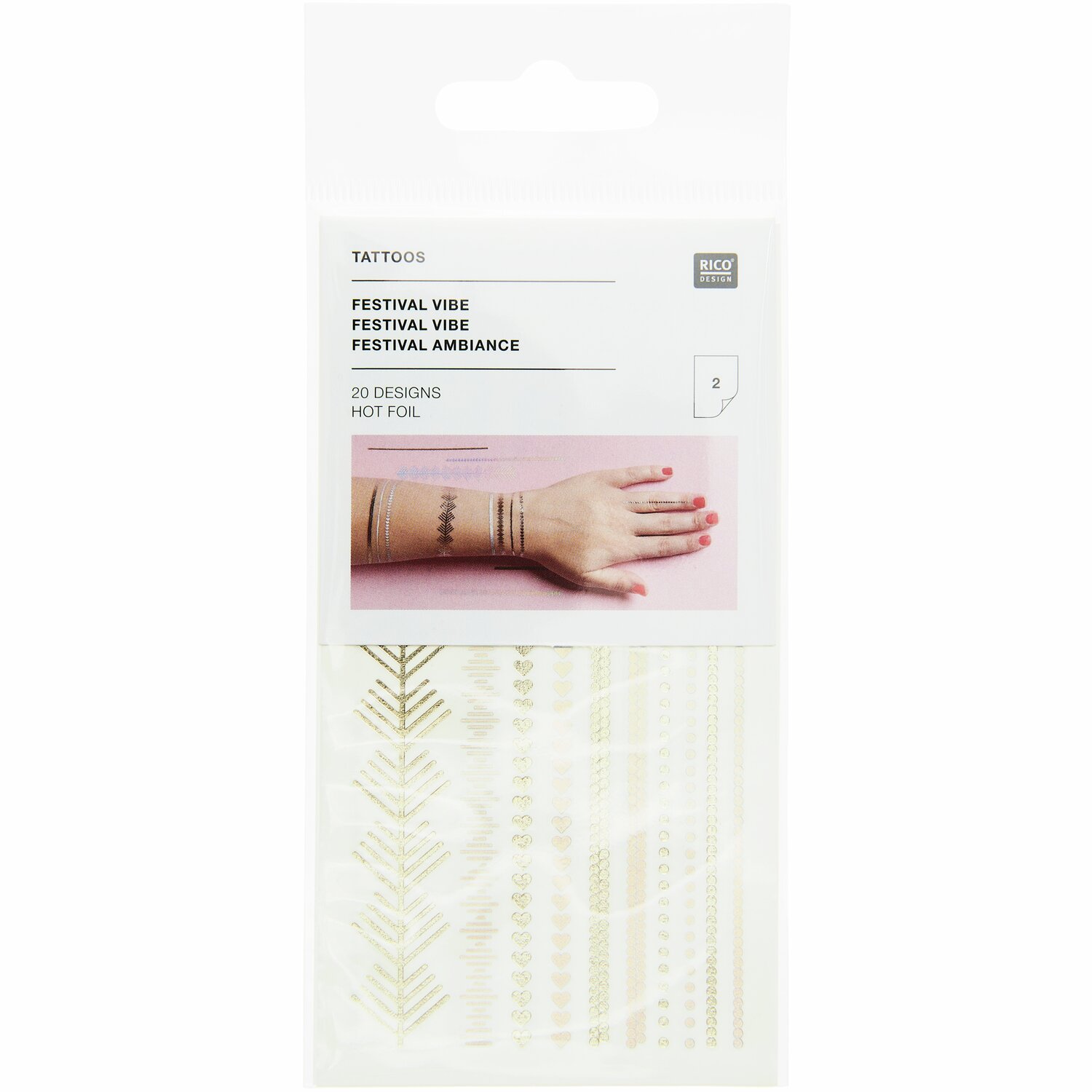 Tattoos Festival Vibe 20-teilig von Rico Design