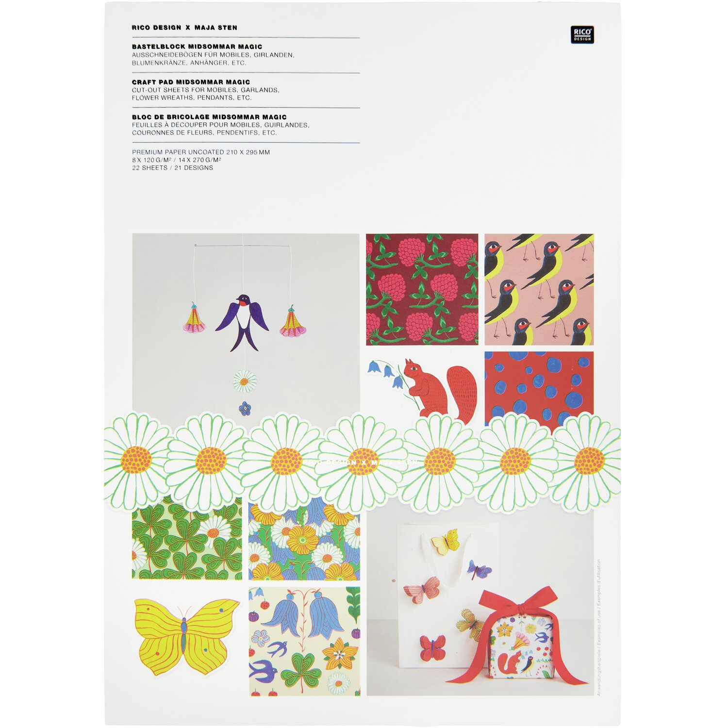 Bastelpapierblock Midsommar Magic Bastelpapierblock Midsommar Magic