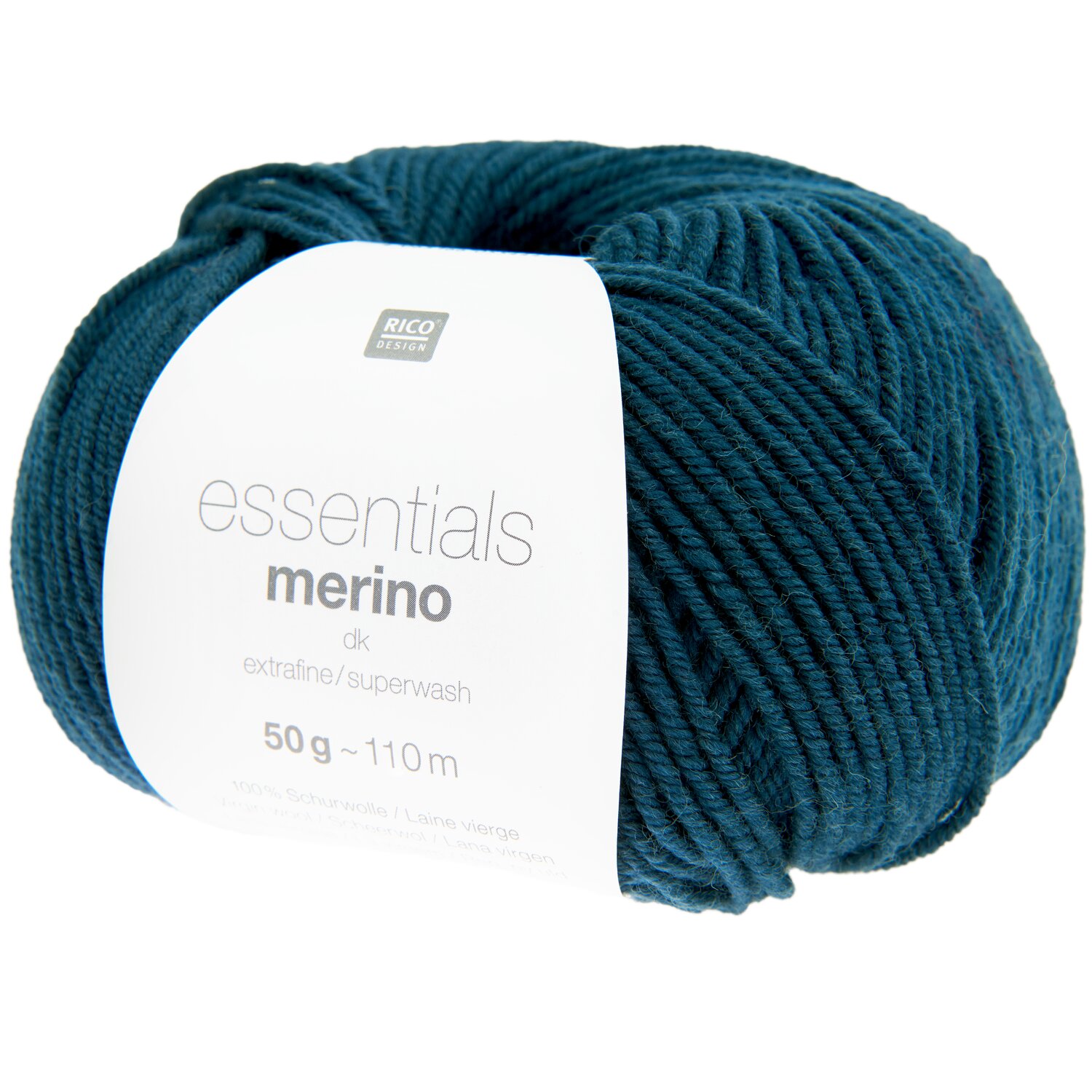Essentials Merino dk 50g 110m Farbe Dunkelpetrol von Rico Design
