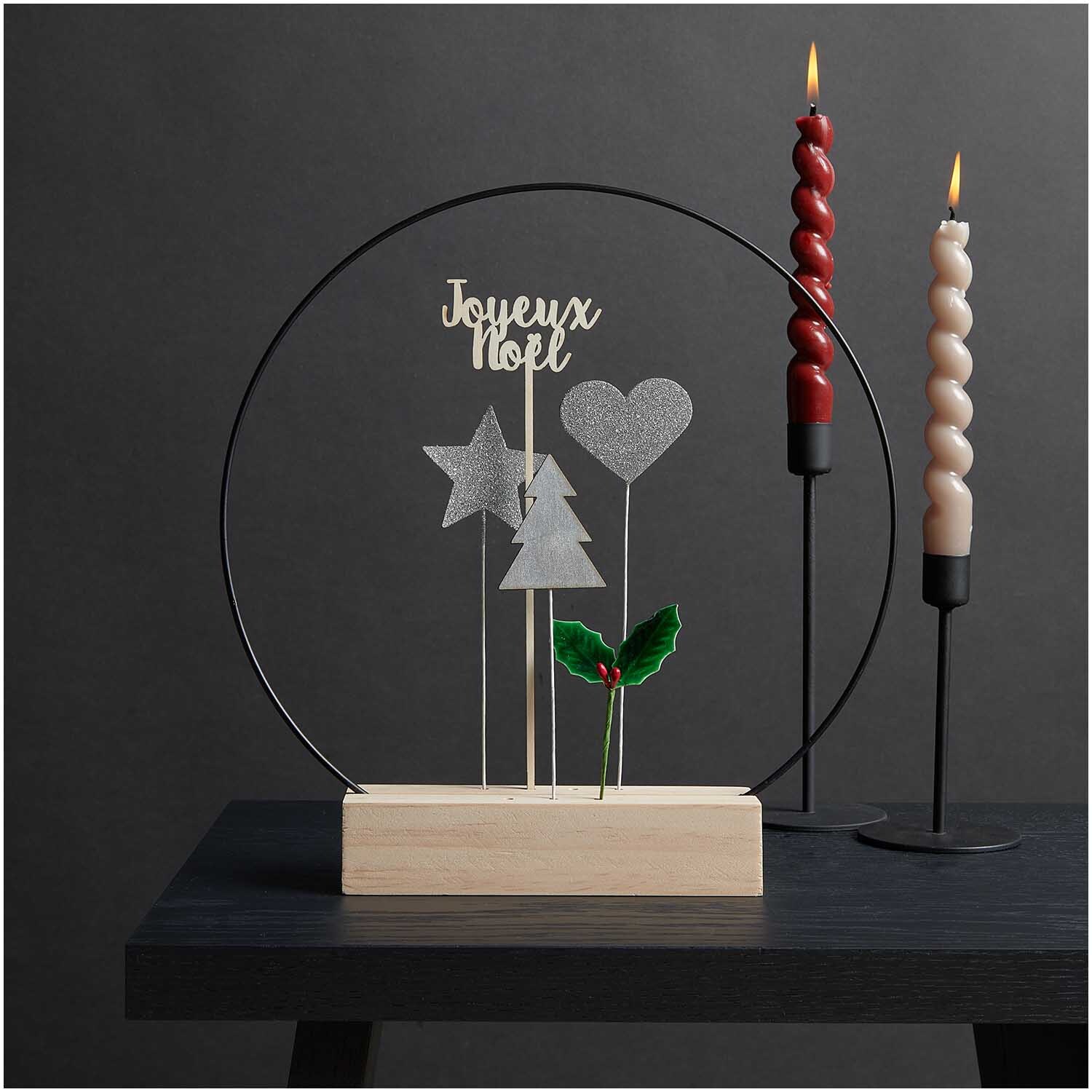 Holzpicker Joyeux Noel 25,3x6,5cm Holzpicker Joyeux Noel 25,3x6,5cm
