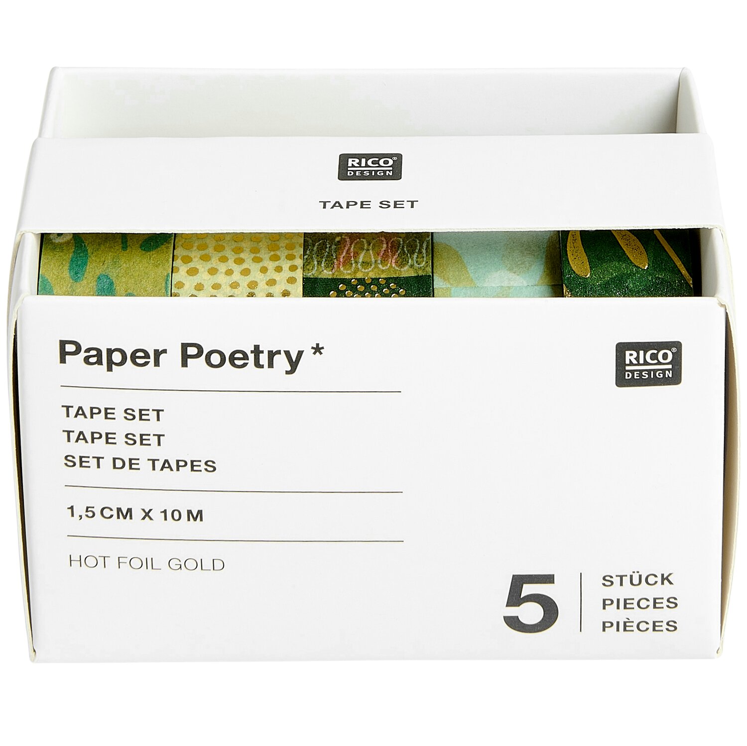 Tape Set Advent Mistelzweige 5 Stück 1,5cmx10m von Rico Design