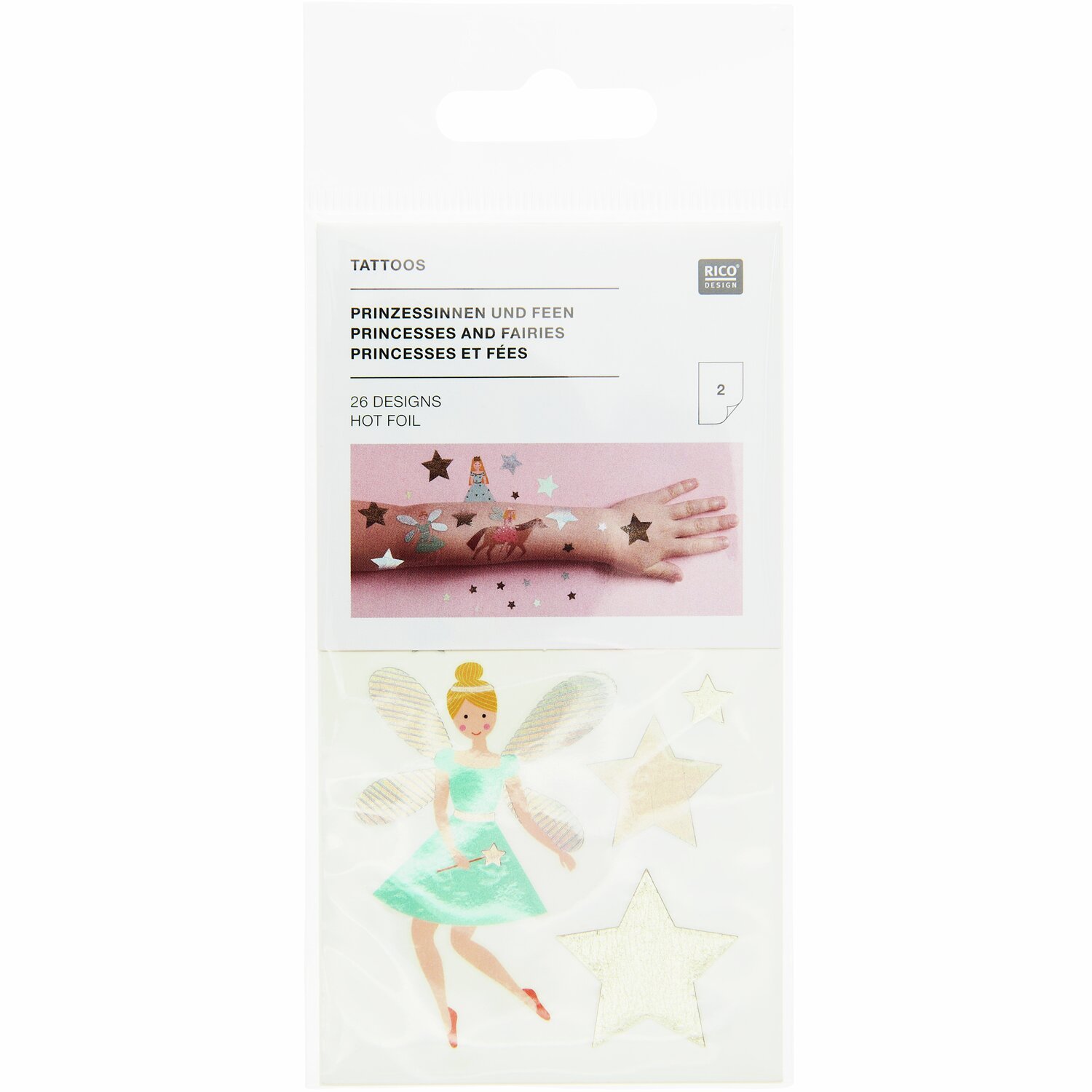Tattoos Prinzessinnen und Feen 26-teilig von Rico Design