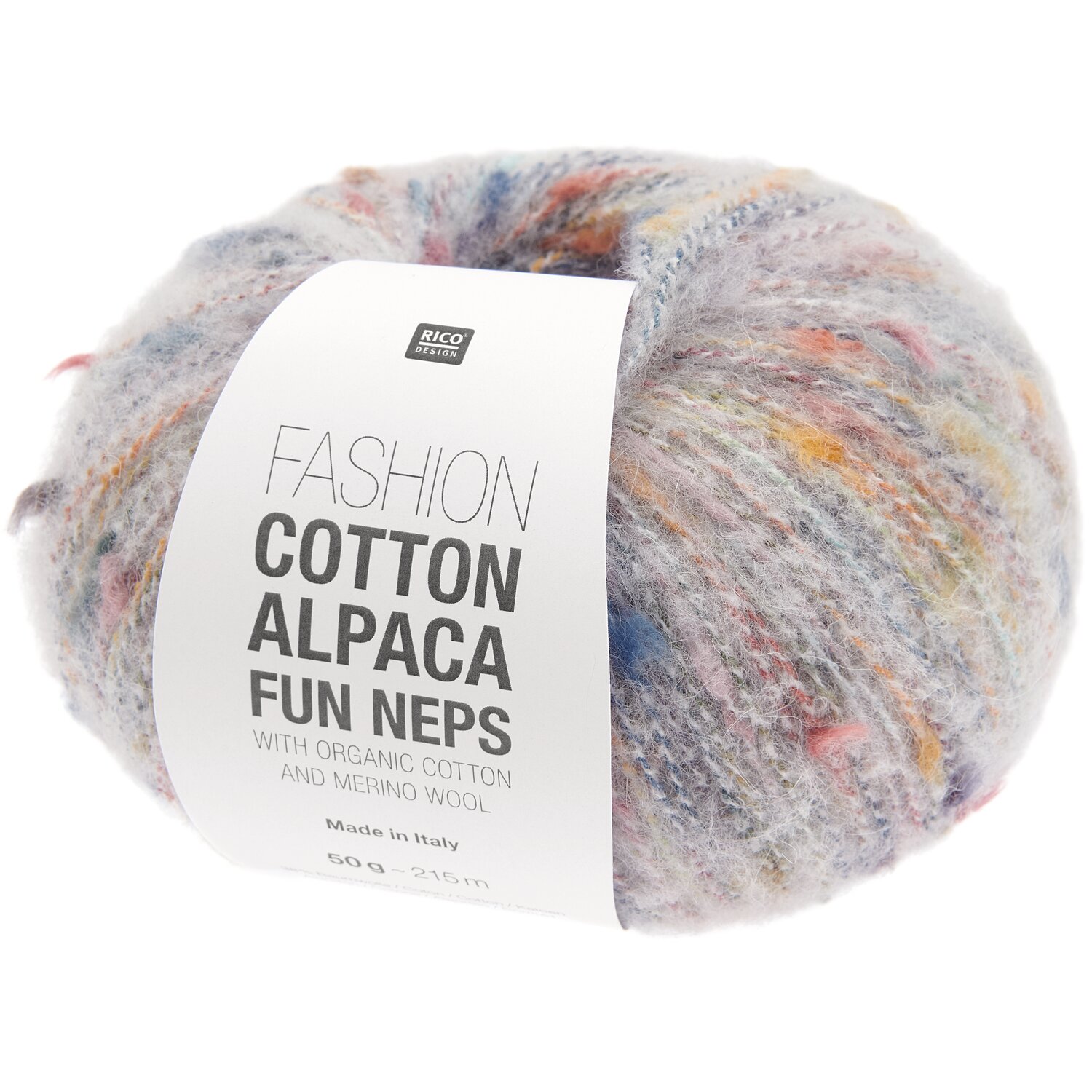 Fashion Cotton Alpaca Fun Neps 50g 215m Farbe Natur von Rico Design