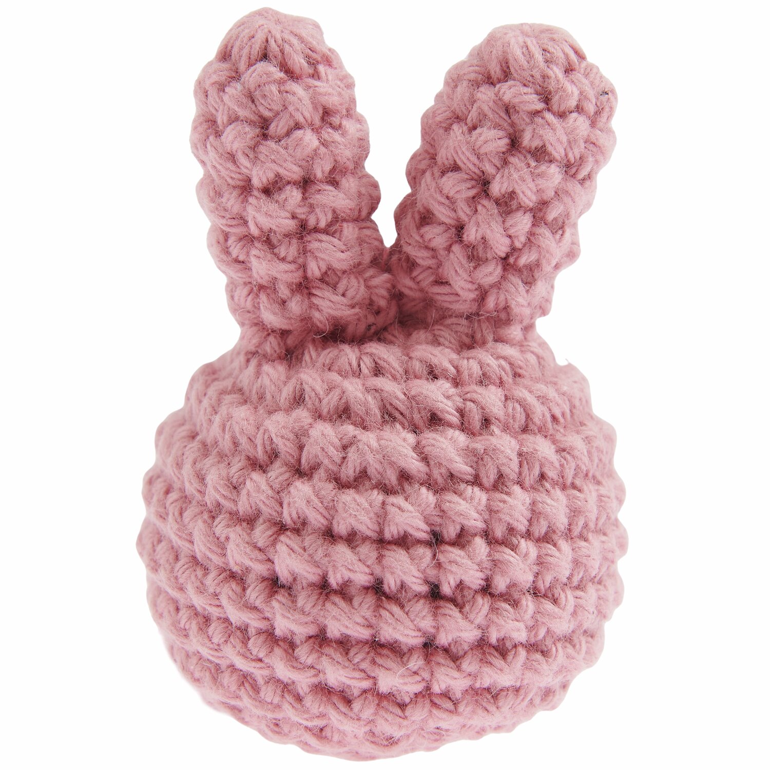 Ricorumi Häkelset Schlüsselanhänger - Chingu Animals: Rosa gehäkelter Hasenkopf von Rico Design, ideal als niedlicher Schlüsselanhänger.