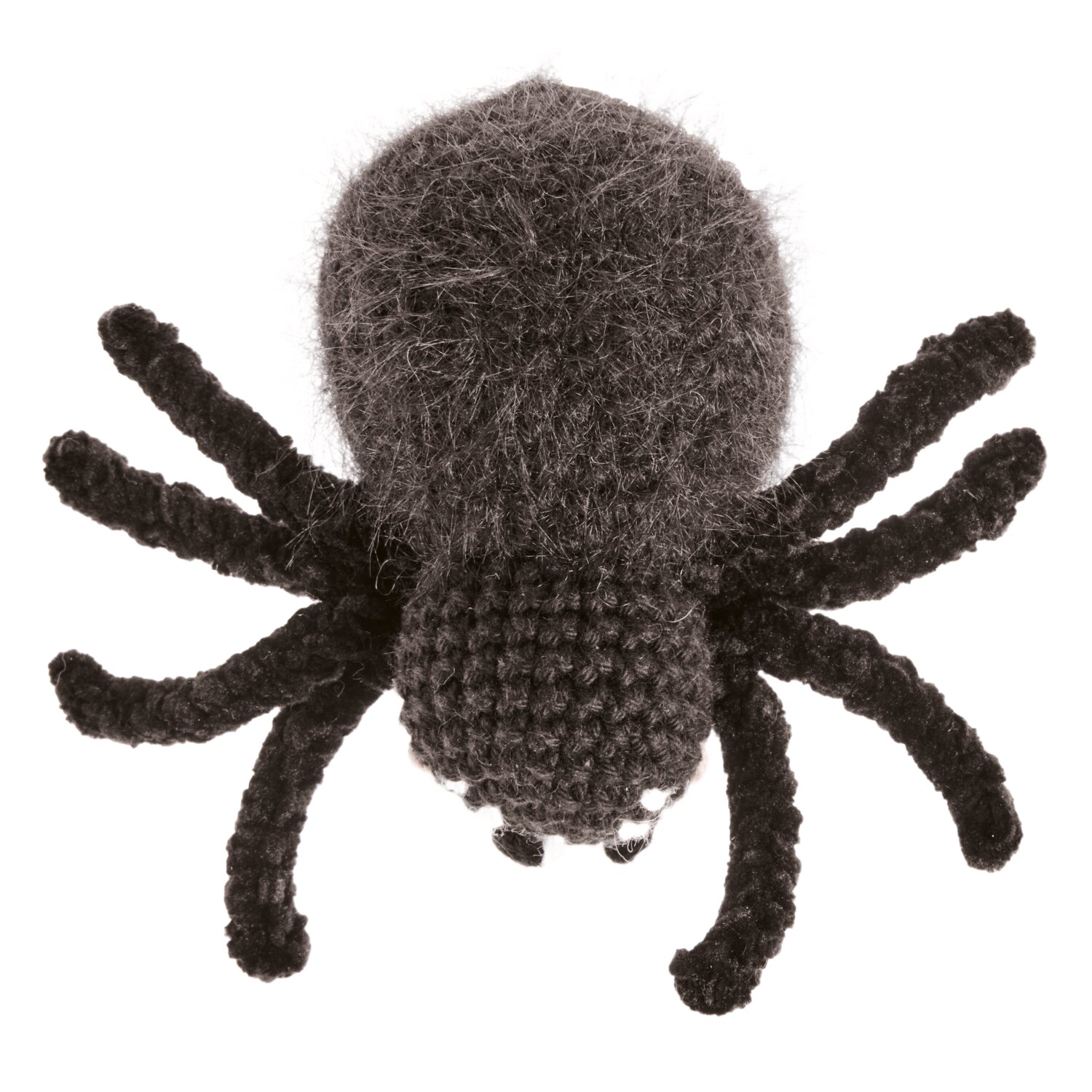 Ricorumi In the Meadow, gehäkelte Spinne aus Ricorumi Furry Furry Garn, detailreiche Struktur, geeignet für Dekoration mit 25g 175m Lauflänge.
