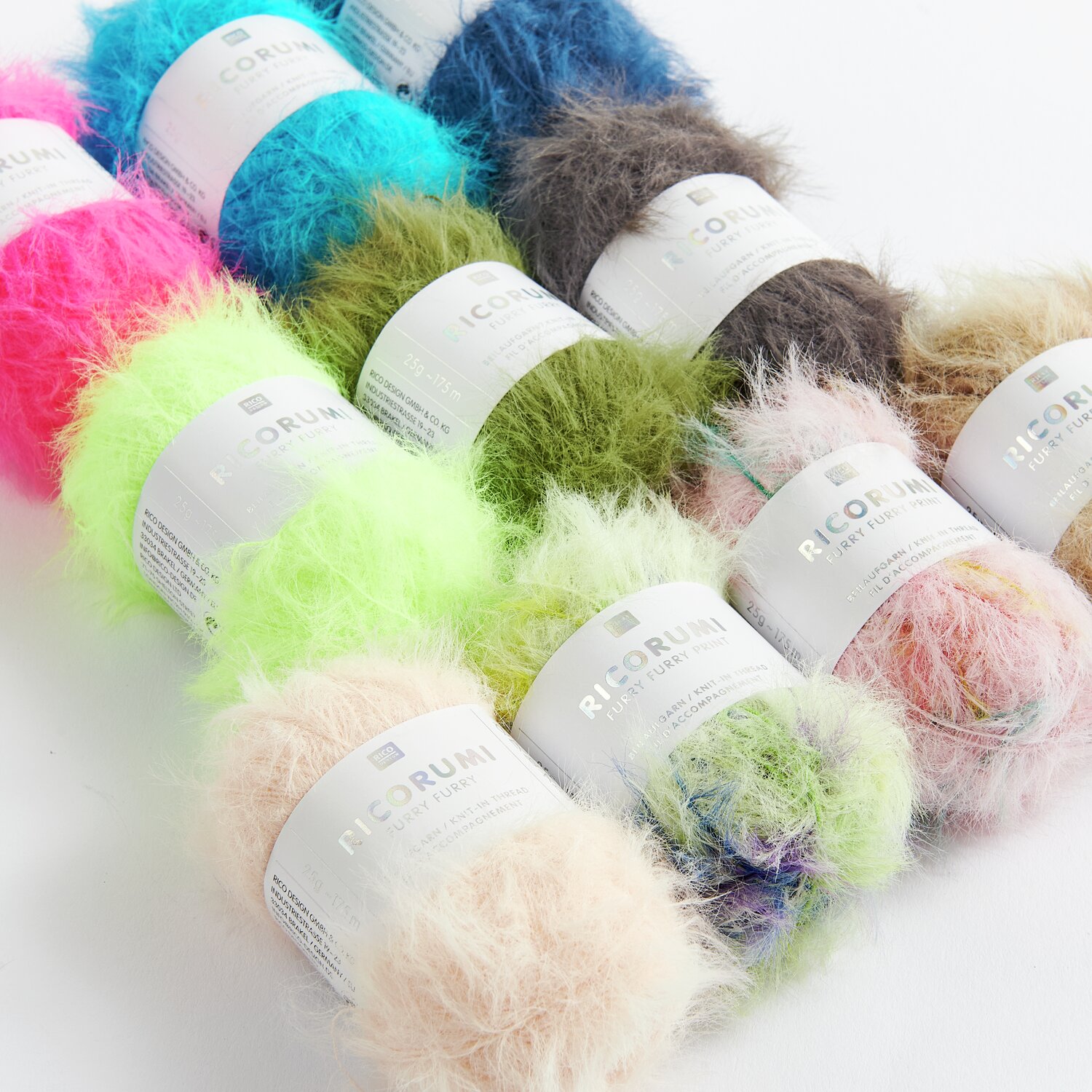 Ricorumi Furry Furry Print 25g 175m Farbe Fresh von Rico Design