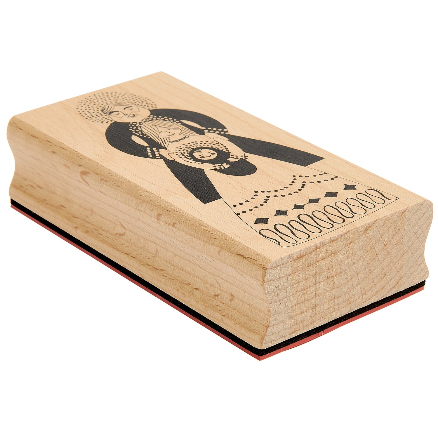 Stempel Advent Kerze/Tannenzweige 6x11x3cm von Rico Design