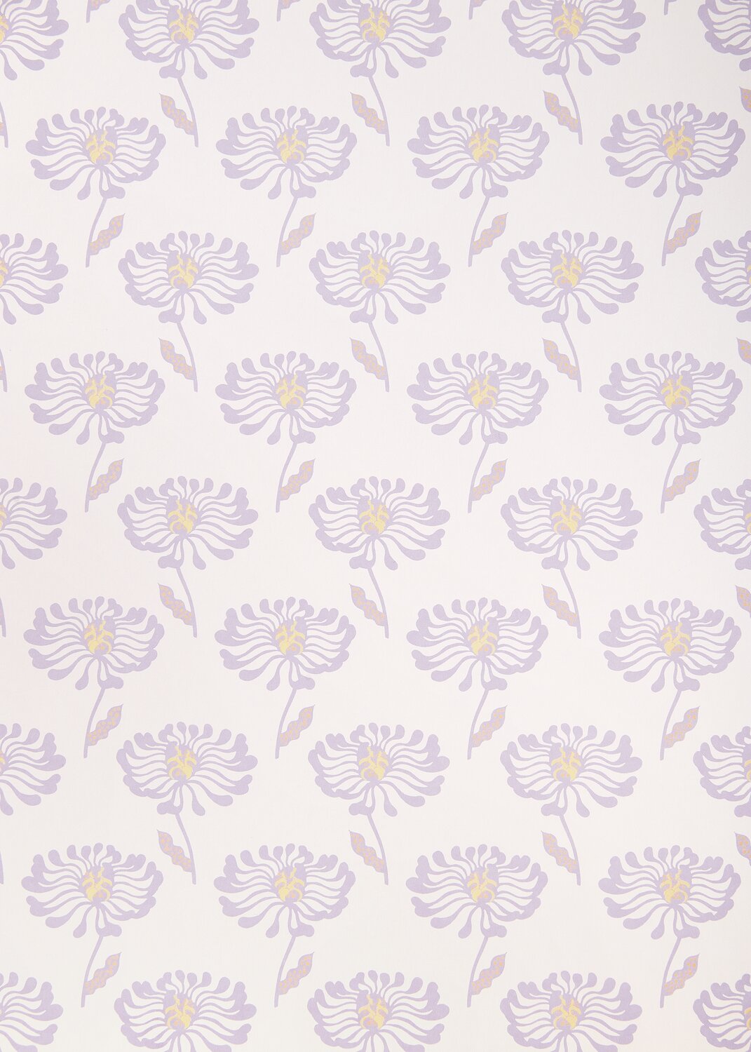 Paper Poetry Motivpapierblock The Sky is the Limit mit lila Blumenmuster auf weißem Hintergrund.