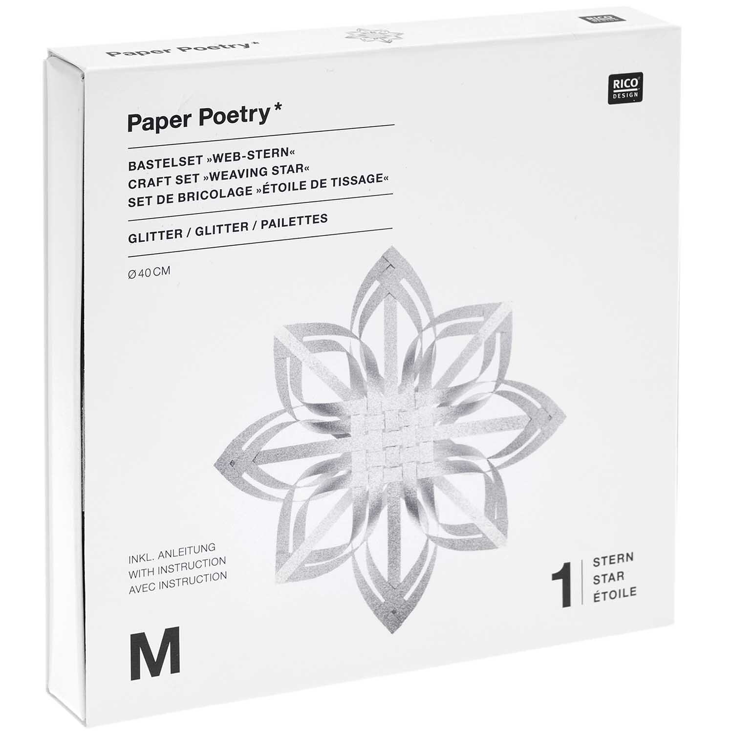Paper Poetry Web-Stern Größe M 270g/m2 Paper Poetry Web-Stern Größe M 270g/m2