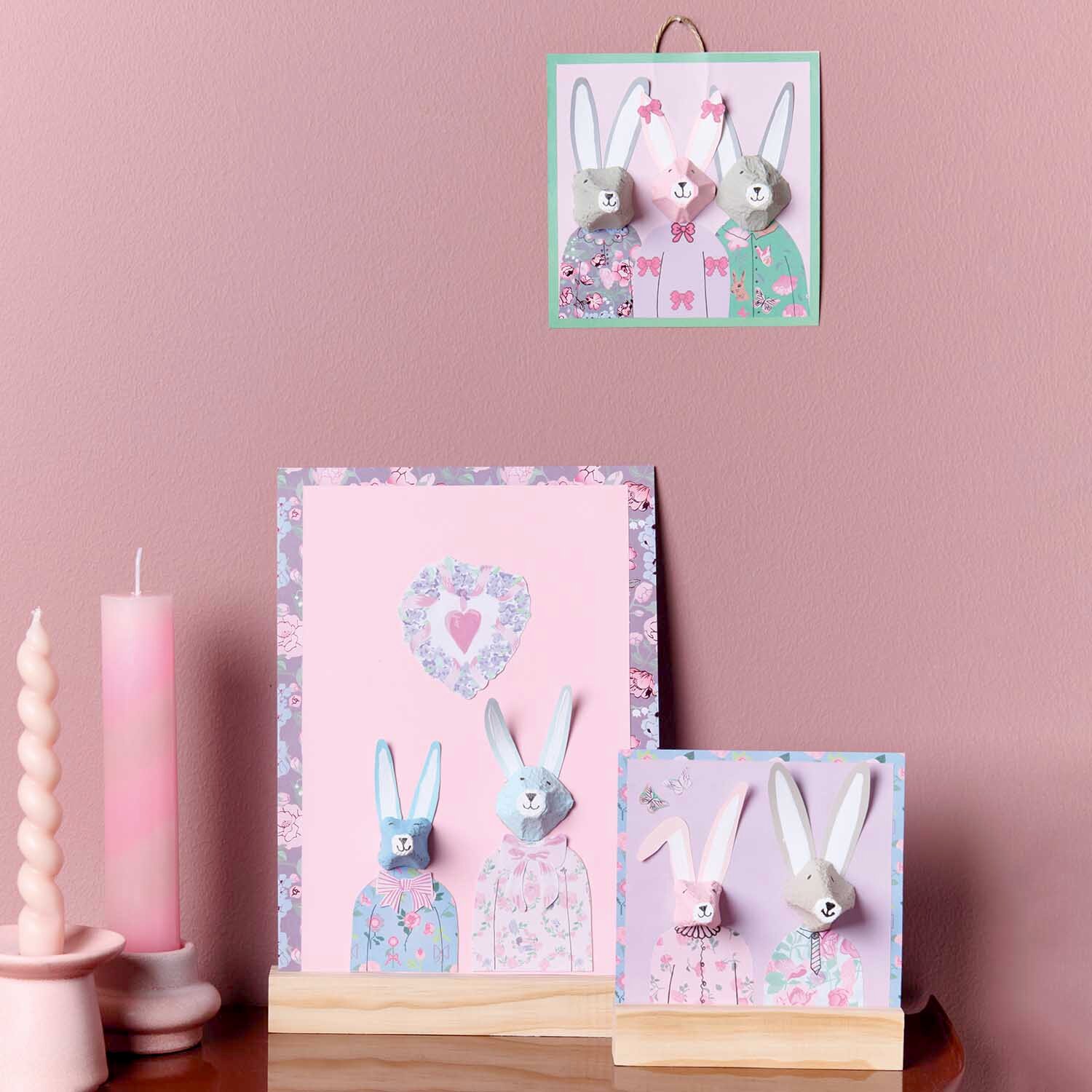 Bastelanleitung Hasen aus Eierkarton von Rico Design