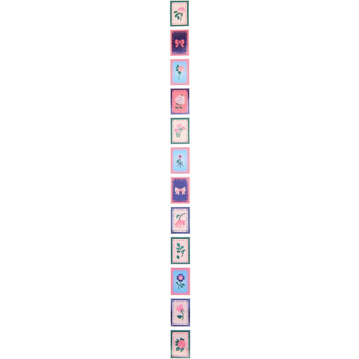 Paper Poetry Mini-Sticker La Vie en Rose Briefmarken Paper Poetry Mini-Sticker La Vie en Rose Briefmarken