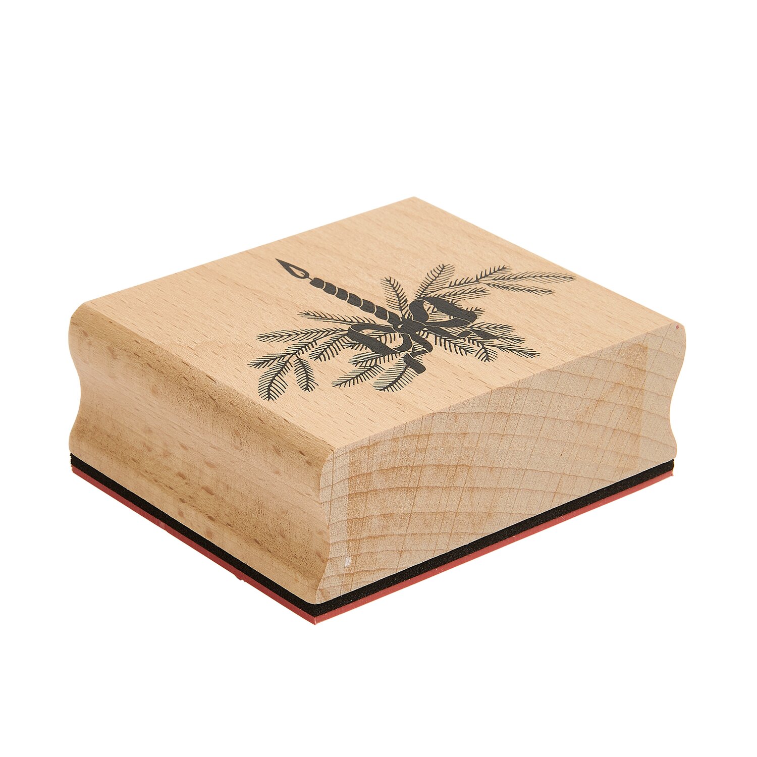 Stempel Advent Kerze/Mistelzweige 7,5x6x3cm von Rico Design