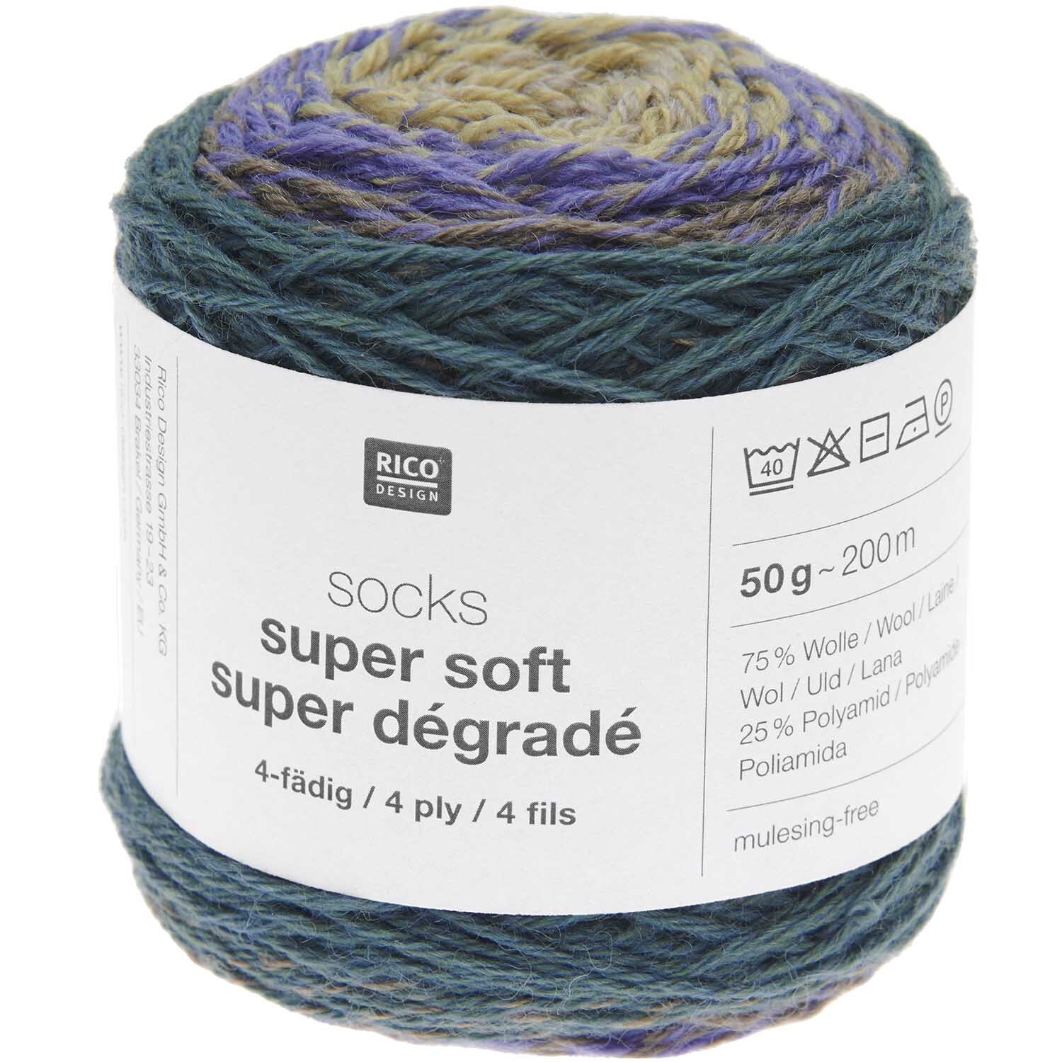 Socks Super Soft Super Dégradé 4-fädig Socks Super Soft Super Dégradé 4-fädig