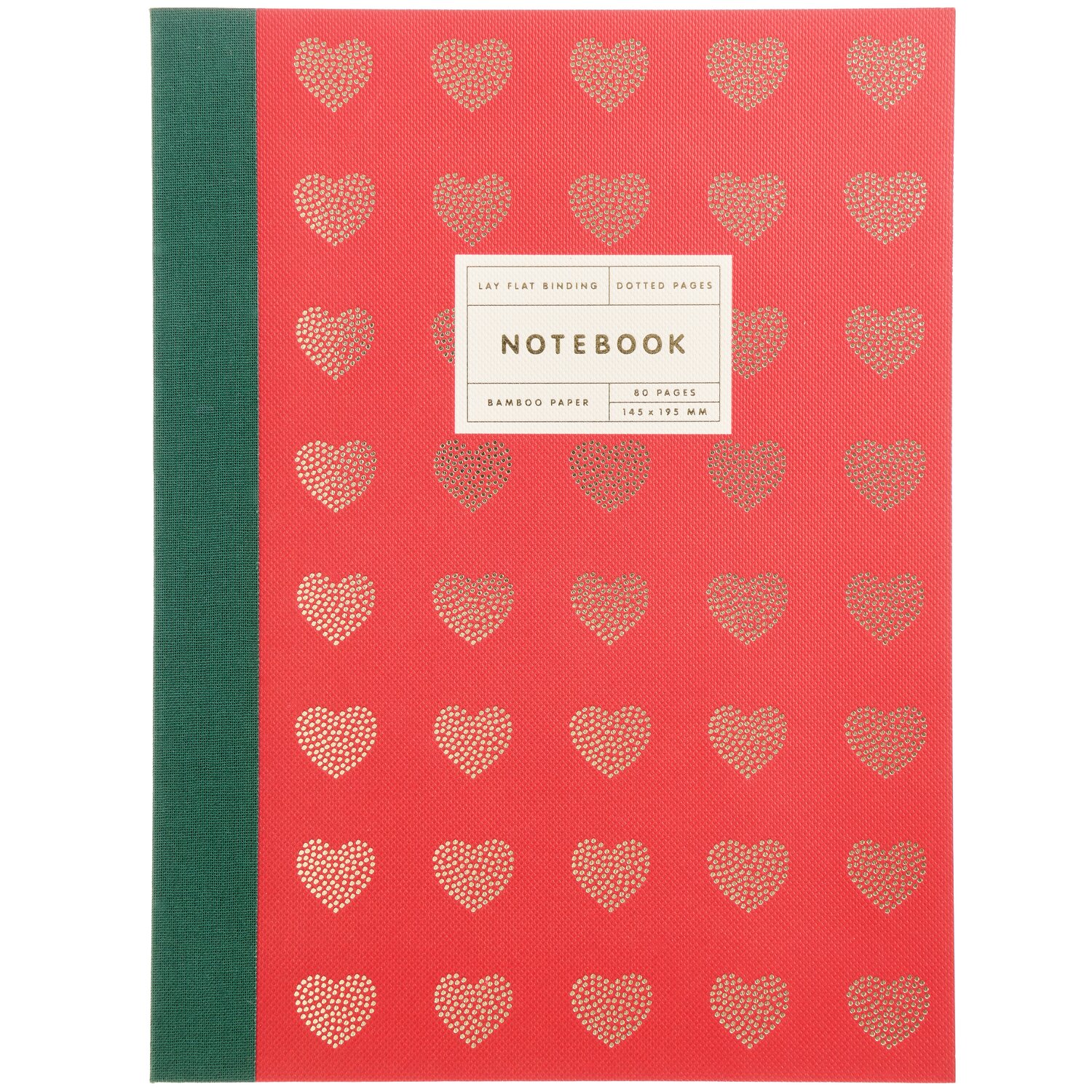 Paper Poetry Notizbuch Advent S Herzen Rot 80 Seiten 14,5x19,5cm von Rico Design