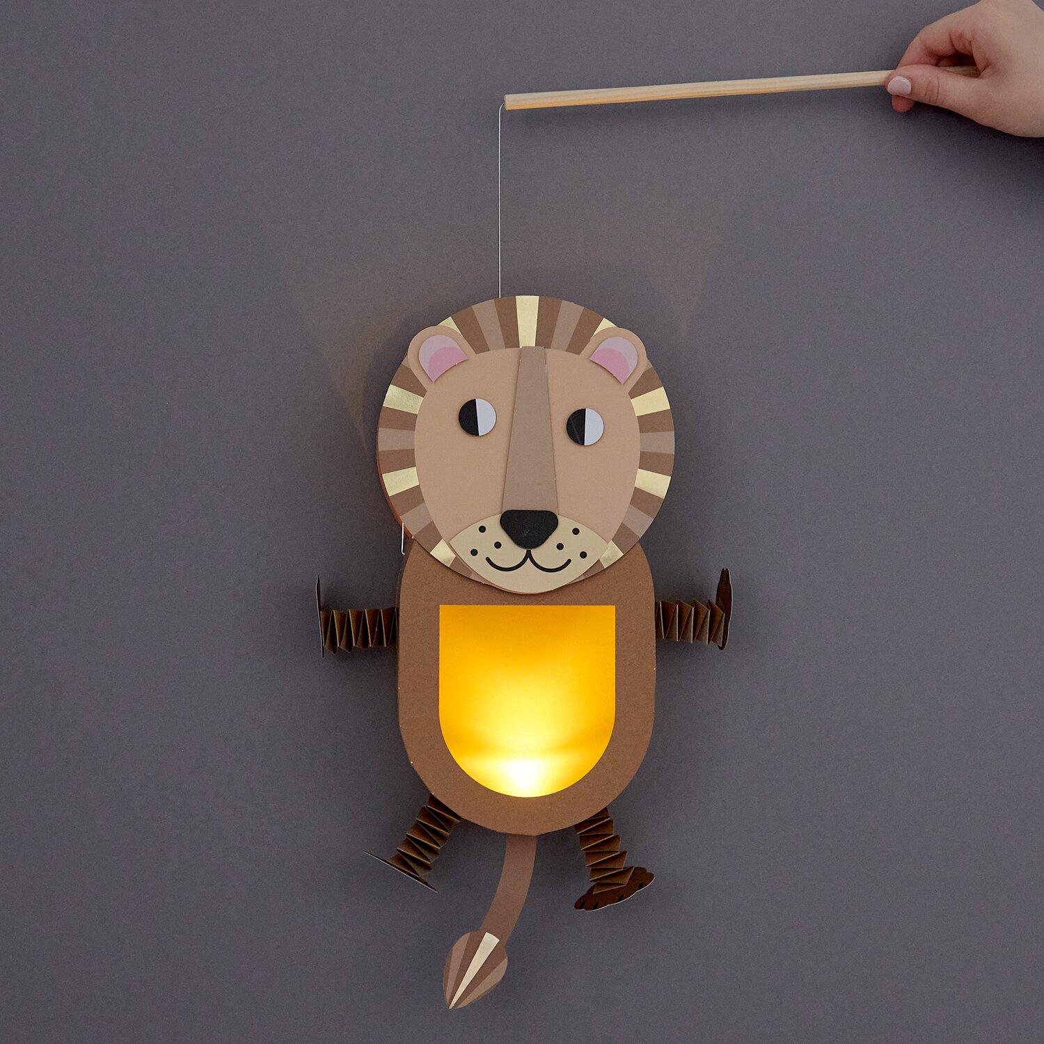 Bastelset Löwe-Laterne von Rico Design