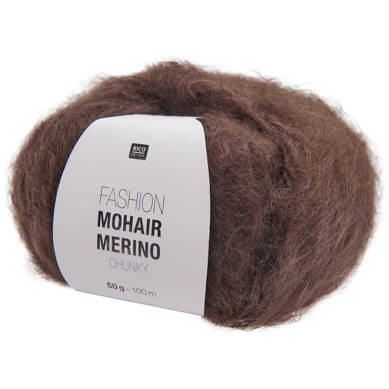Strickset Pullunder Modell 34 aus Made by Me No. 21 von Rico Design Fashion Mohair Merino Chunky: Weiches, taupefarbenes Garn von Rico Design, ideal für warme Strickprojekte.