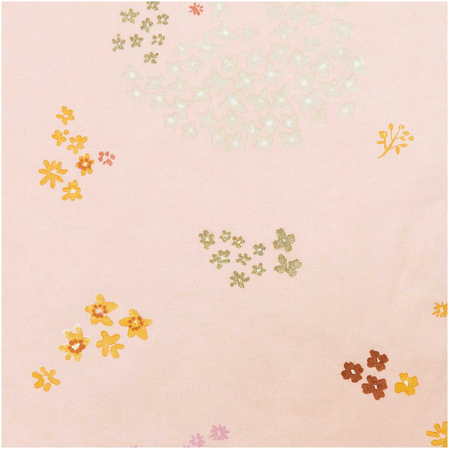 Druckstoff Crafted Nature Blumen rosa-metallic 140cm beschichtet Druckstoff Crafted Nature Blumen rosa-metallic 140cm beschichtet