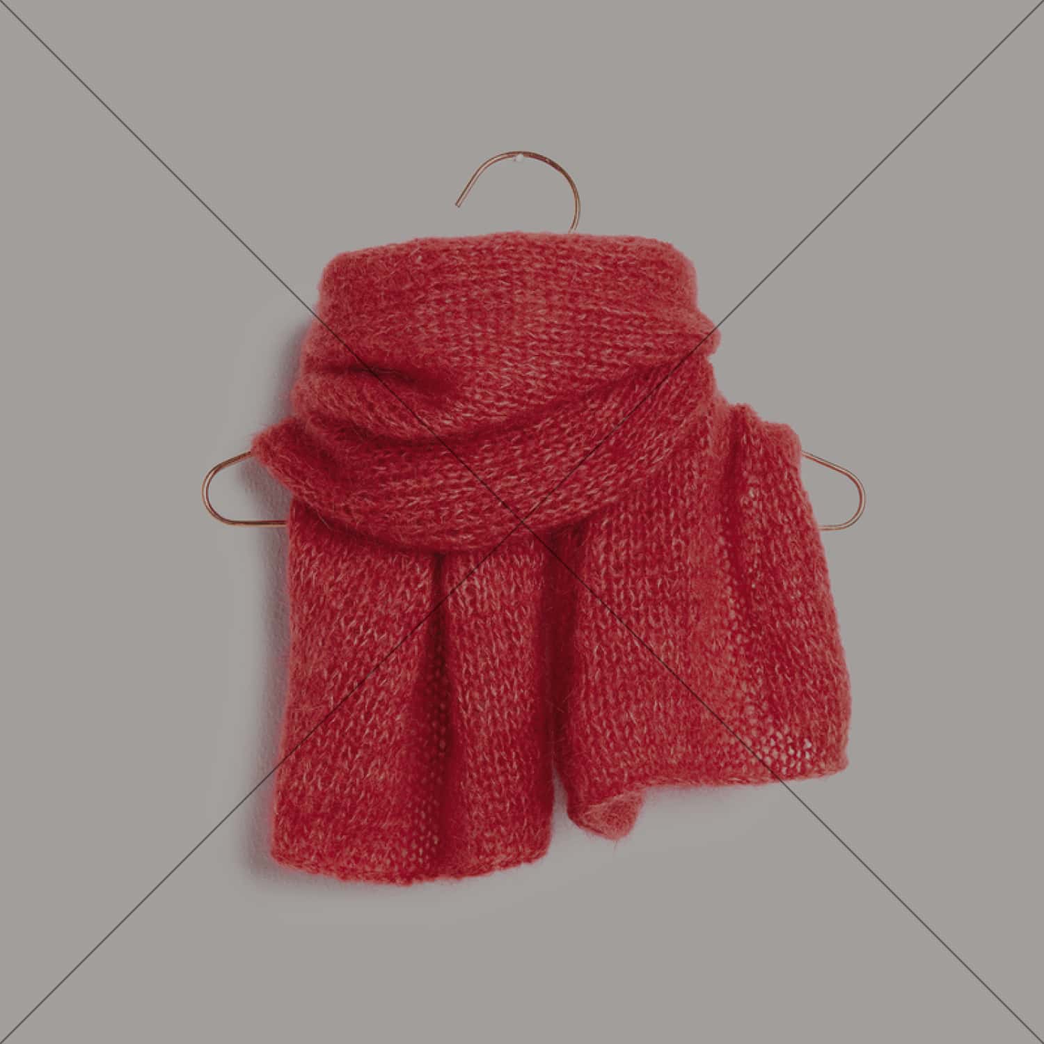 Gestrickter Schal: Modell 24 aus dem Heft Lovewool No. 19 - ausverkauft