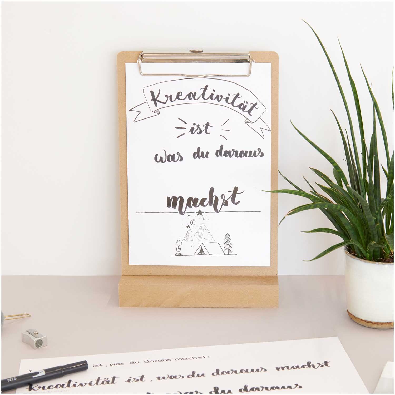 Klemmbrett Natur DIN A4 von Rico Design