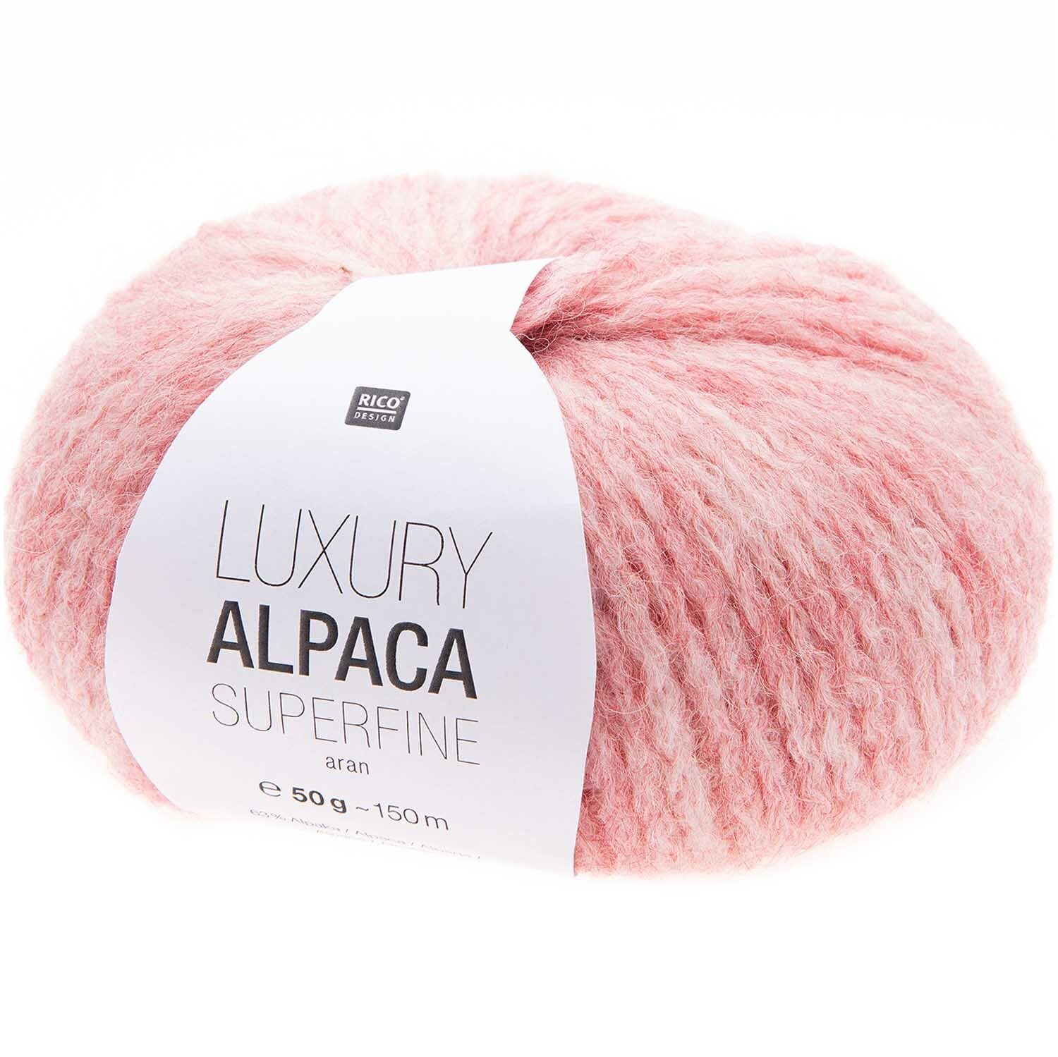 Rico Luxury Alpaca Superfine aran 50g 140m Farbe Rosa von Rico Design Rico Luxury Alpaca Superfine aran 50g 140m Farbe Rosa von Rico Design