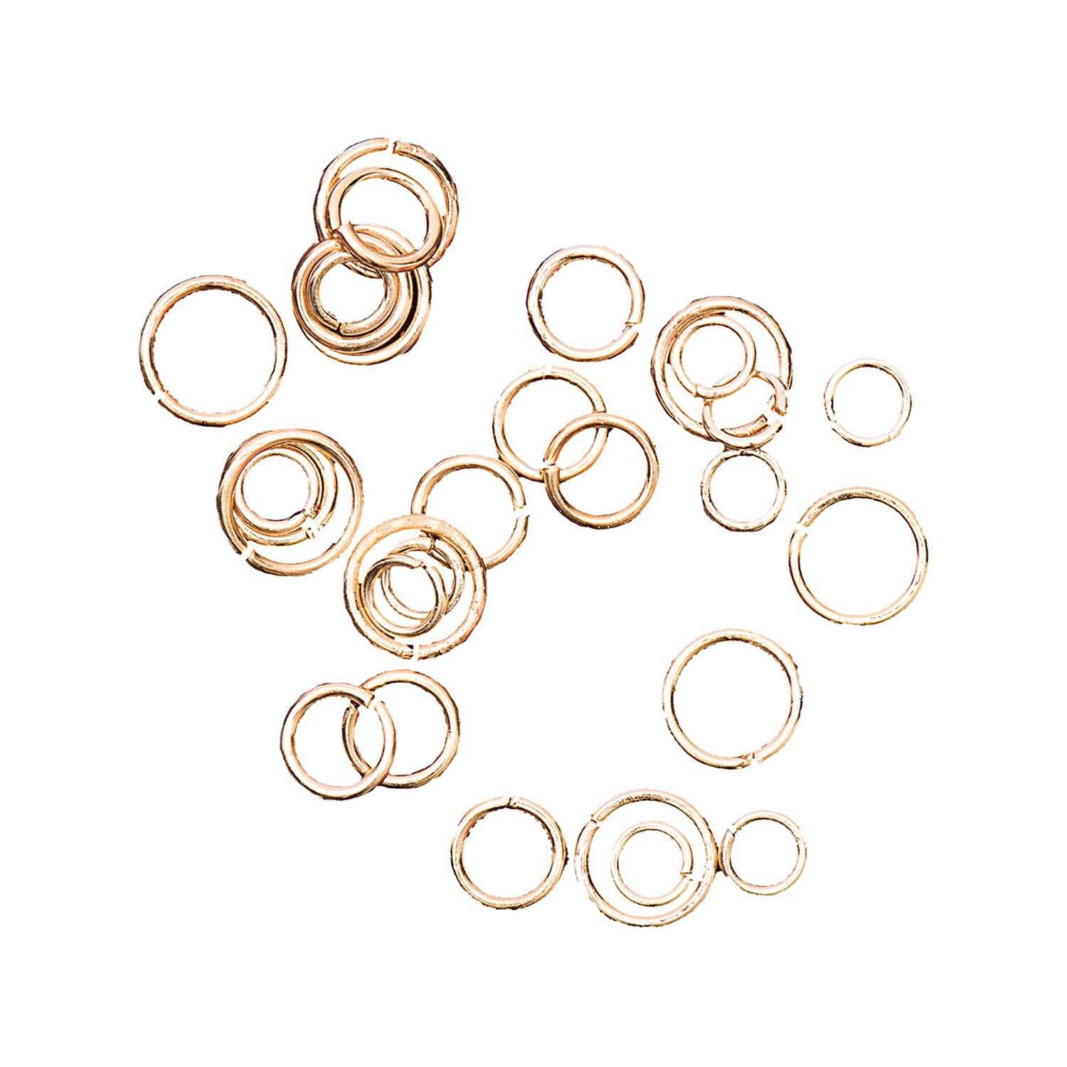 Ringe zum Verbinden gold 30 Stück
