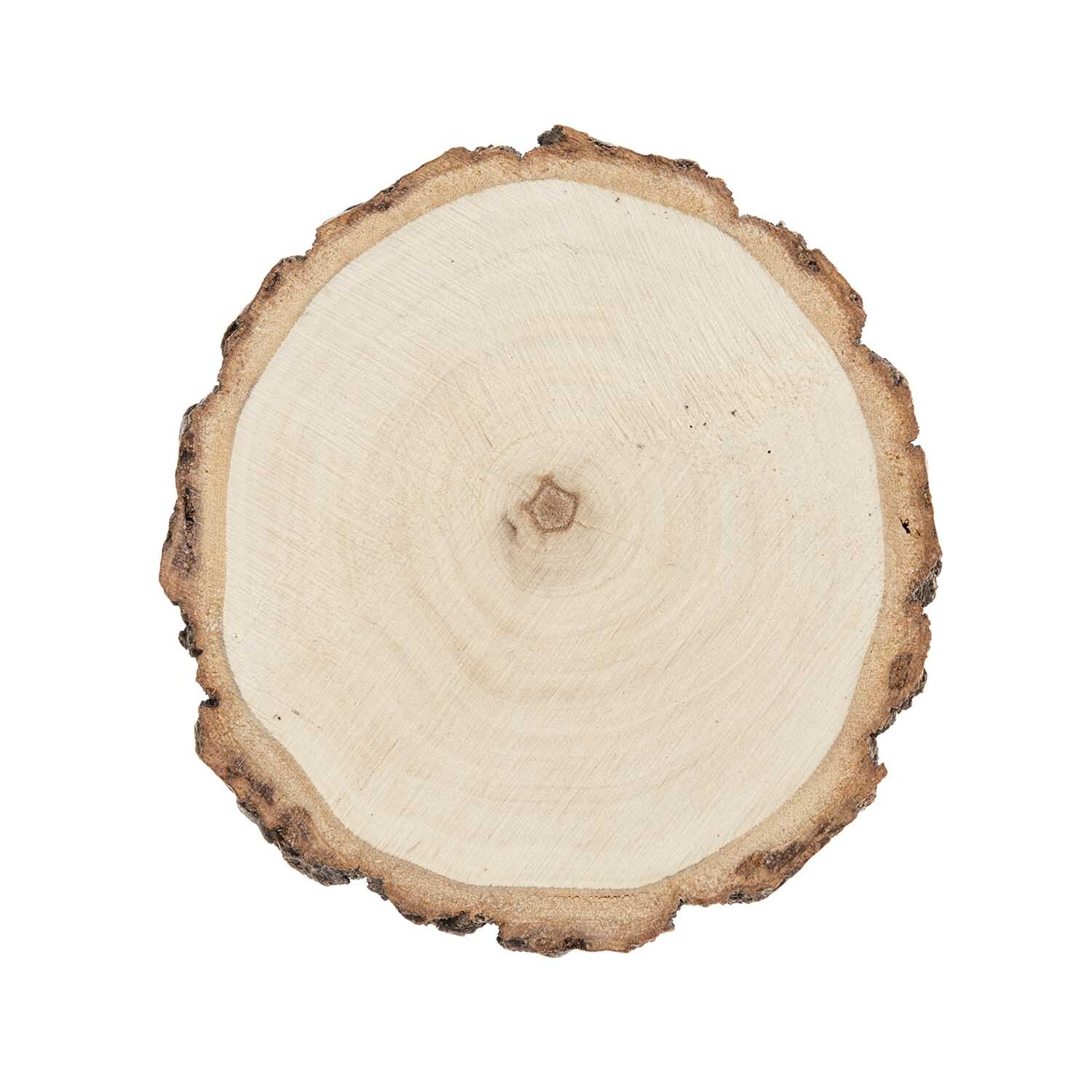 Holzscheibe klein  Ø9-12cm von Rico Design