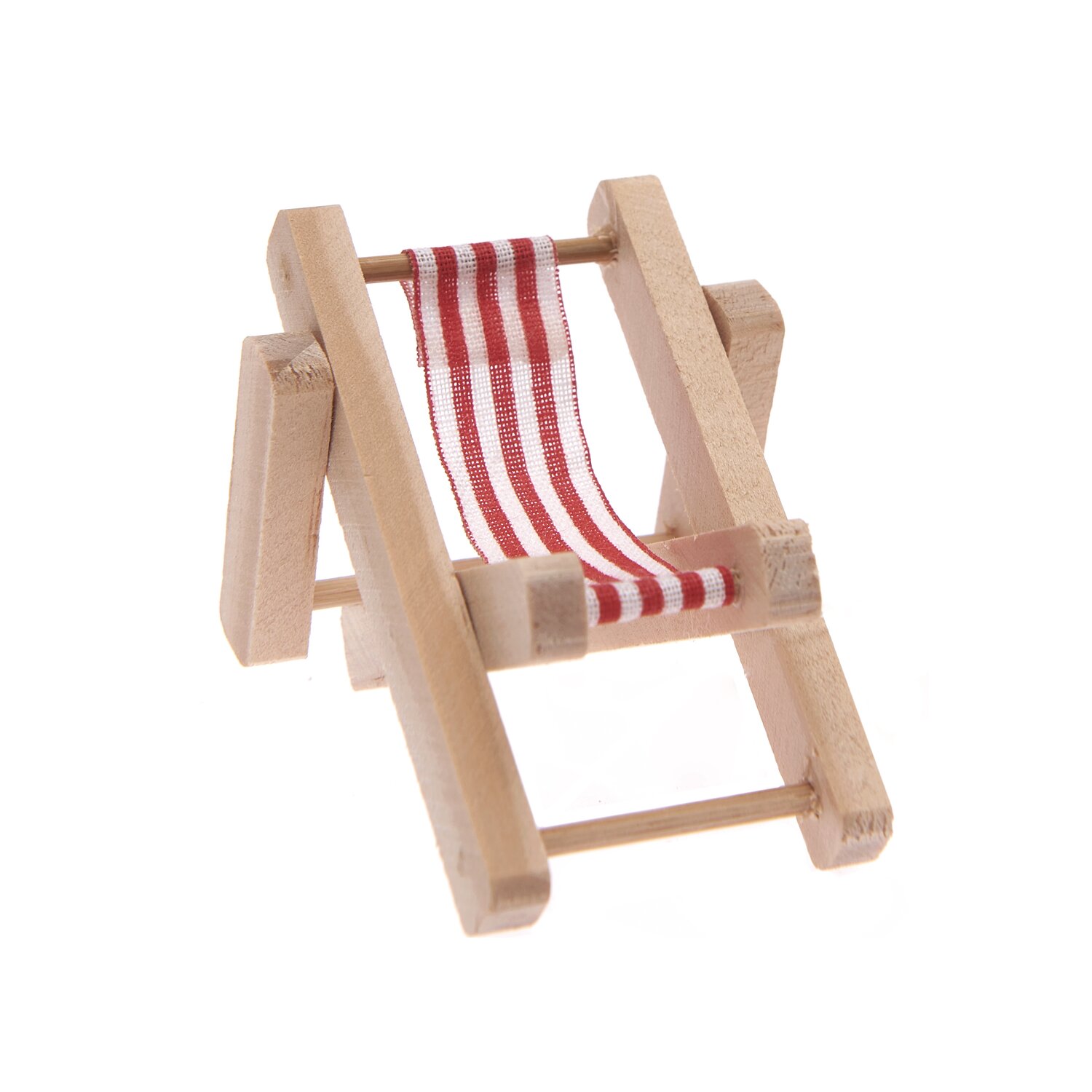 Deko-Liegestuhl rot-weiß von Rico Design