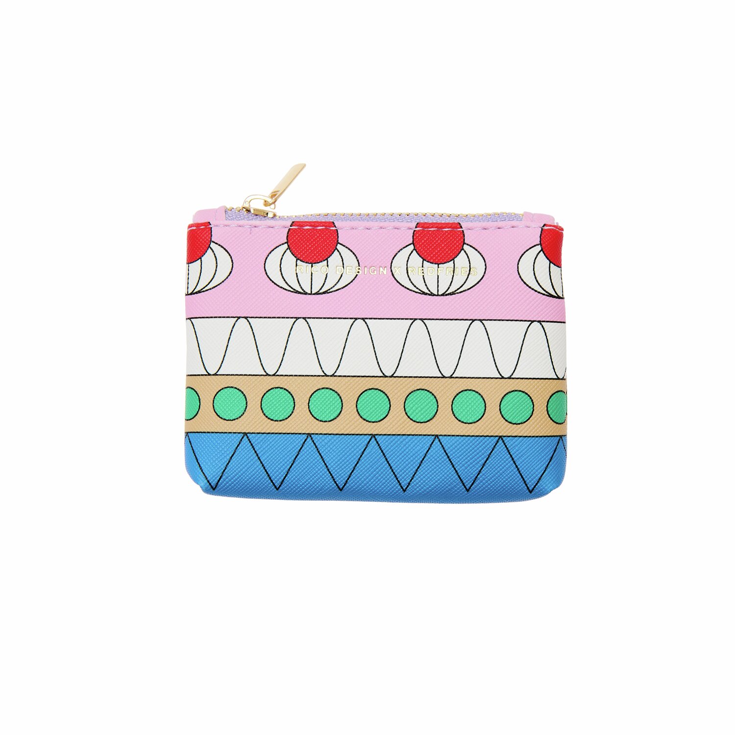 Rico Design x Redfries Etui XS Eye Candy 10,5x7,5cm Farbe Tortenstück von Rico Design