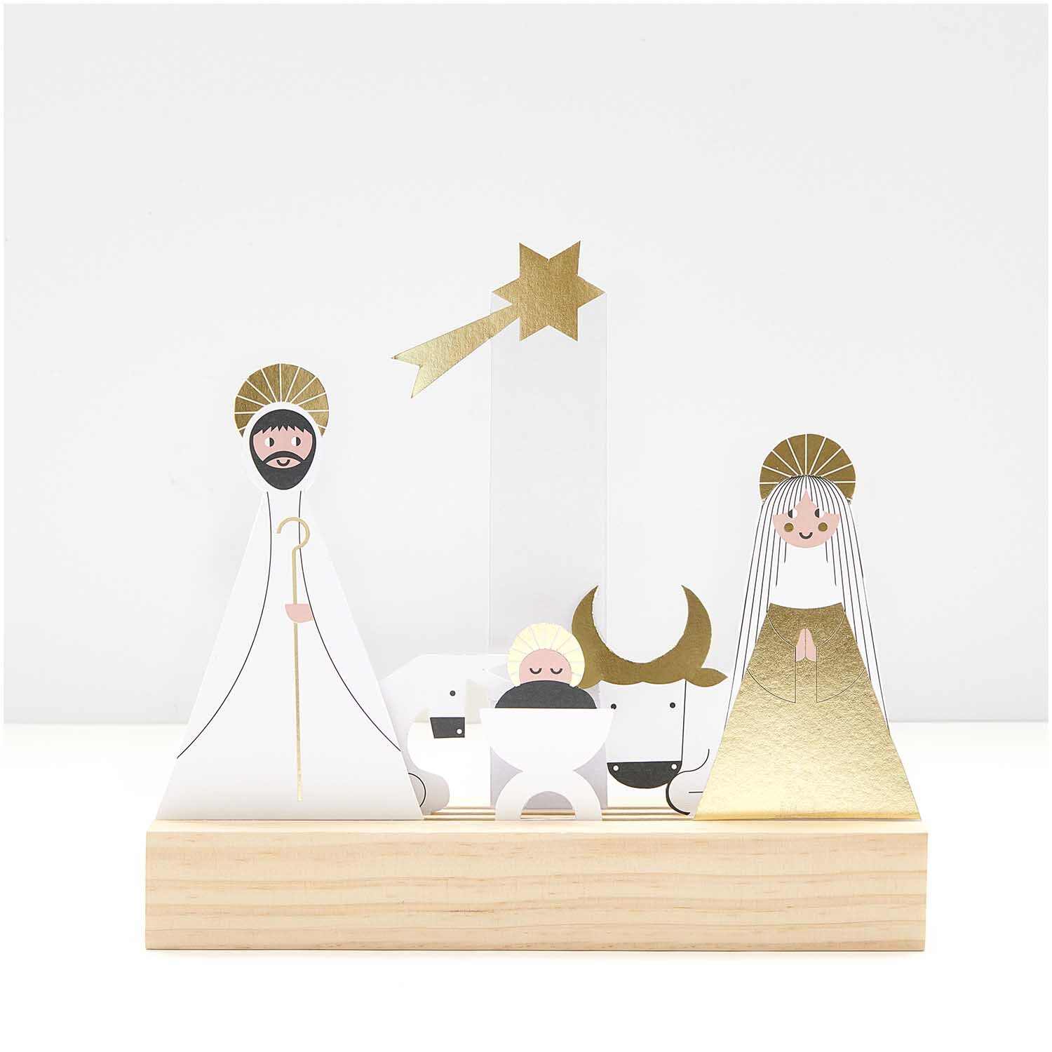 Paper Poetry Kartendeko-Set Holy Family 6 Stück 350g/m2 Paper Poetry Kartendeko-Set Holy Family 6 Stück 350g/m2