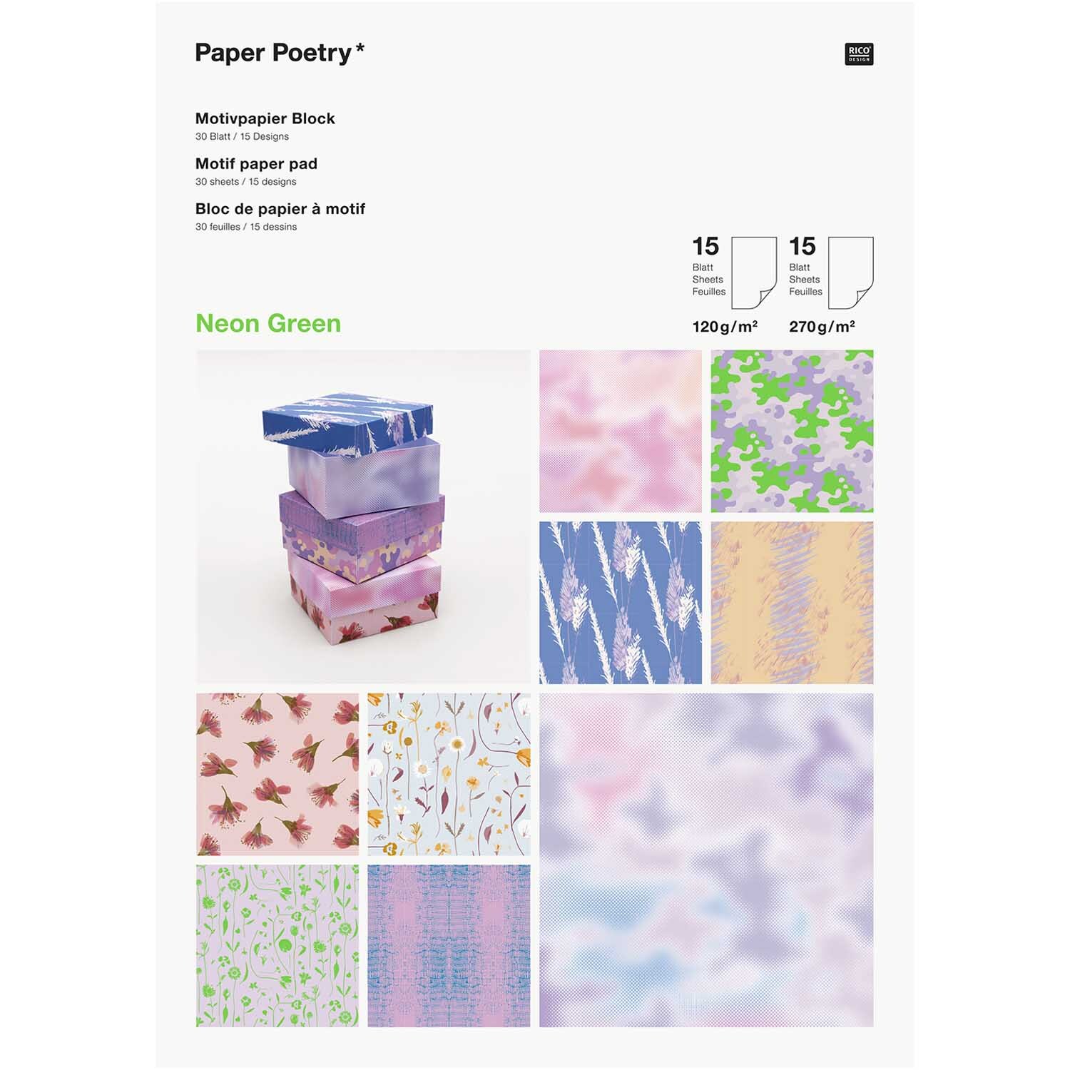Paper Poetry Motivpapierblock Transformation 30 Blatt Paper Poetry Motivpapierblock Transformation 30 Blatt