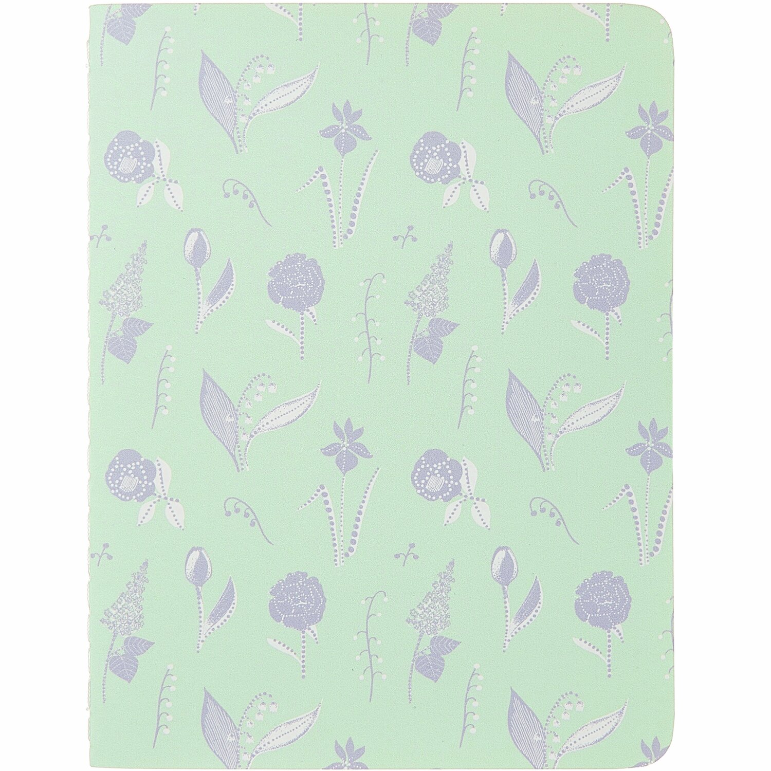 Notizhefte A6 Blumen Orange/Mint 2 Stück 100g/m² von Rico Design