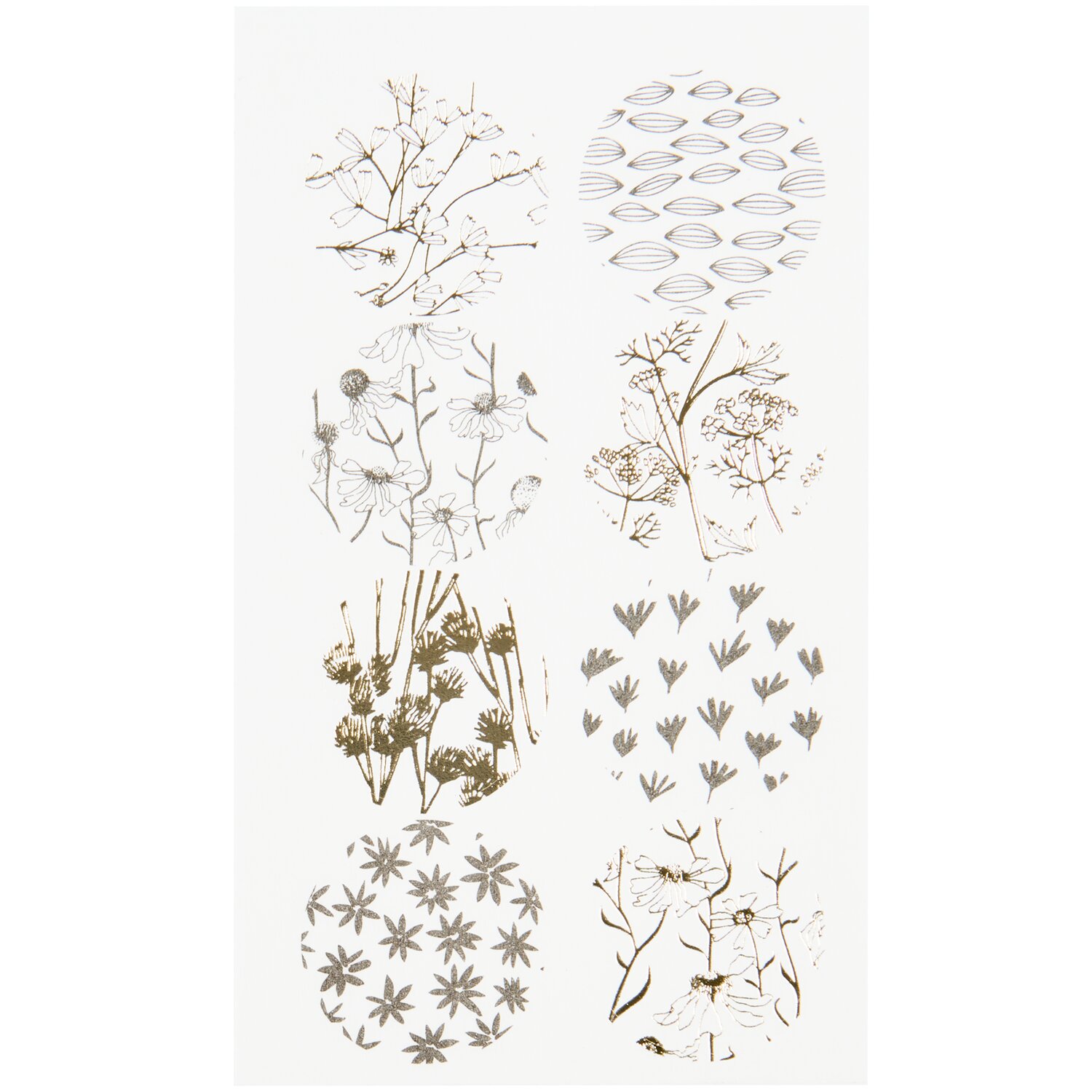 Paper Poetry Washi Sticker In the Meadow Schwarz/Gold 4 Bögen von Rico Design