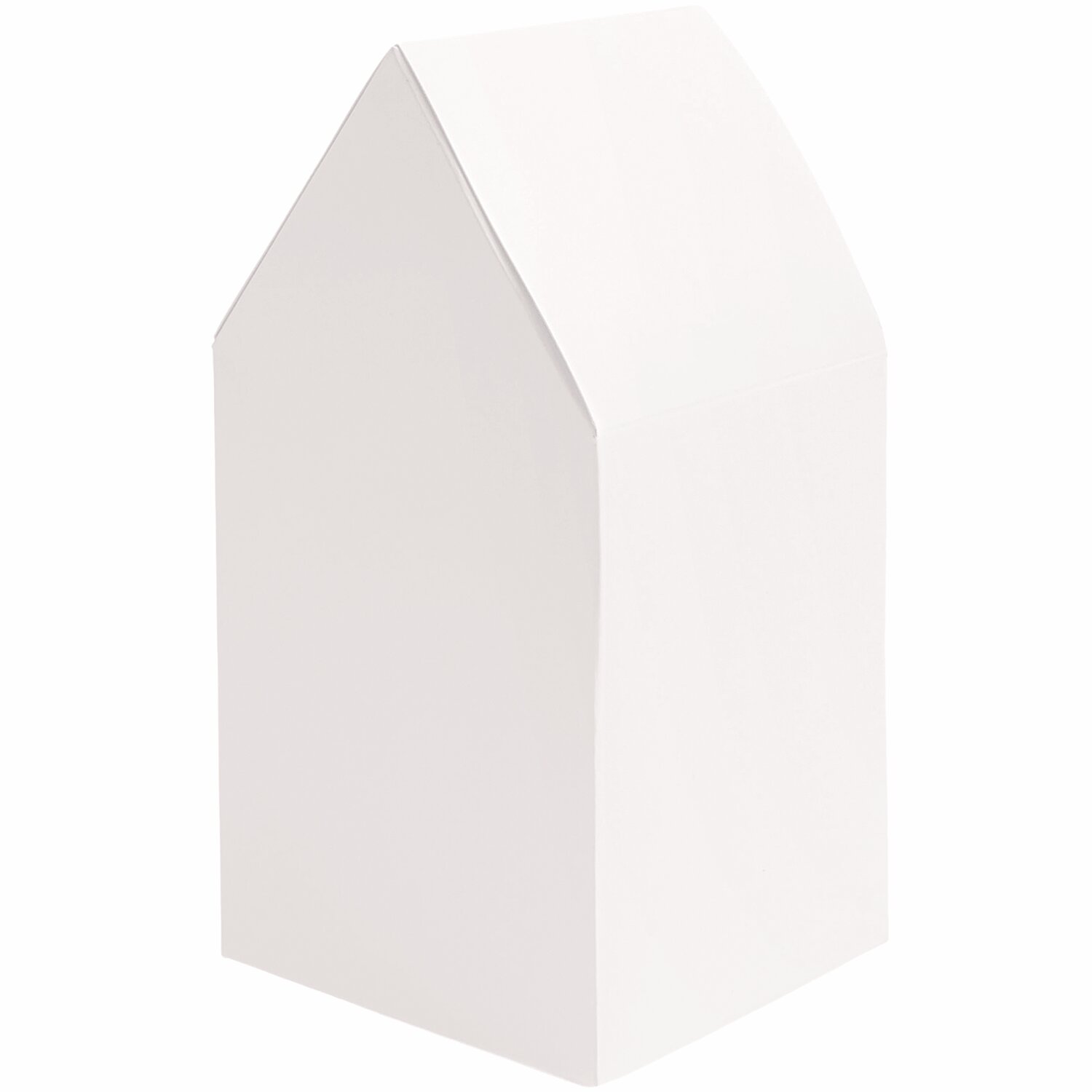 Paper Poetry Papphäuser vorgestanzt, 15x7,5x7,5cm, 24 Stück. Weißes, minimalistisches Design von Rico Design.