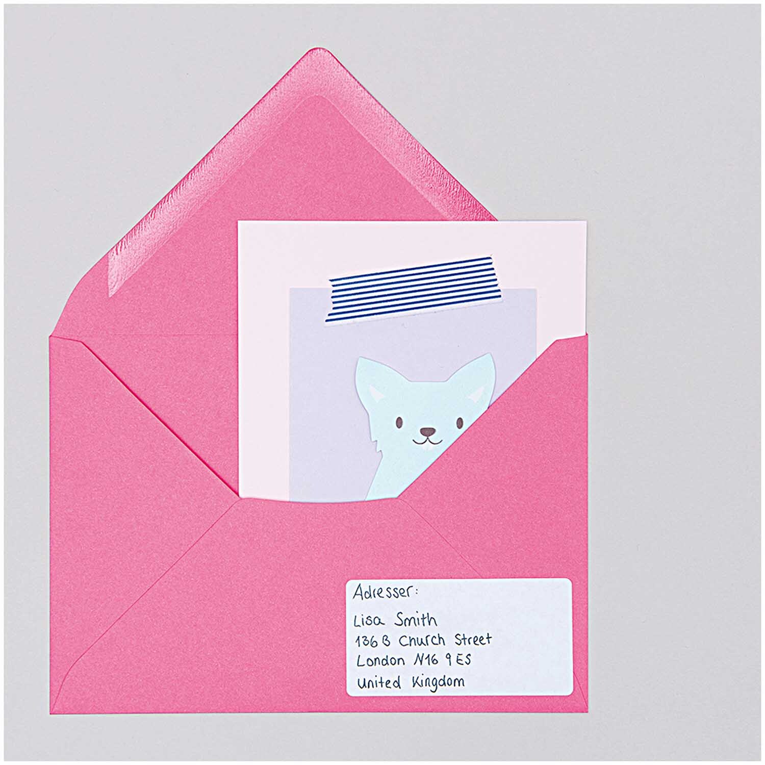 Tape weiß-dunkelblau gestreift 15mm 10m von Rico Design