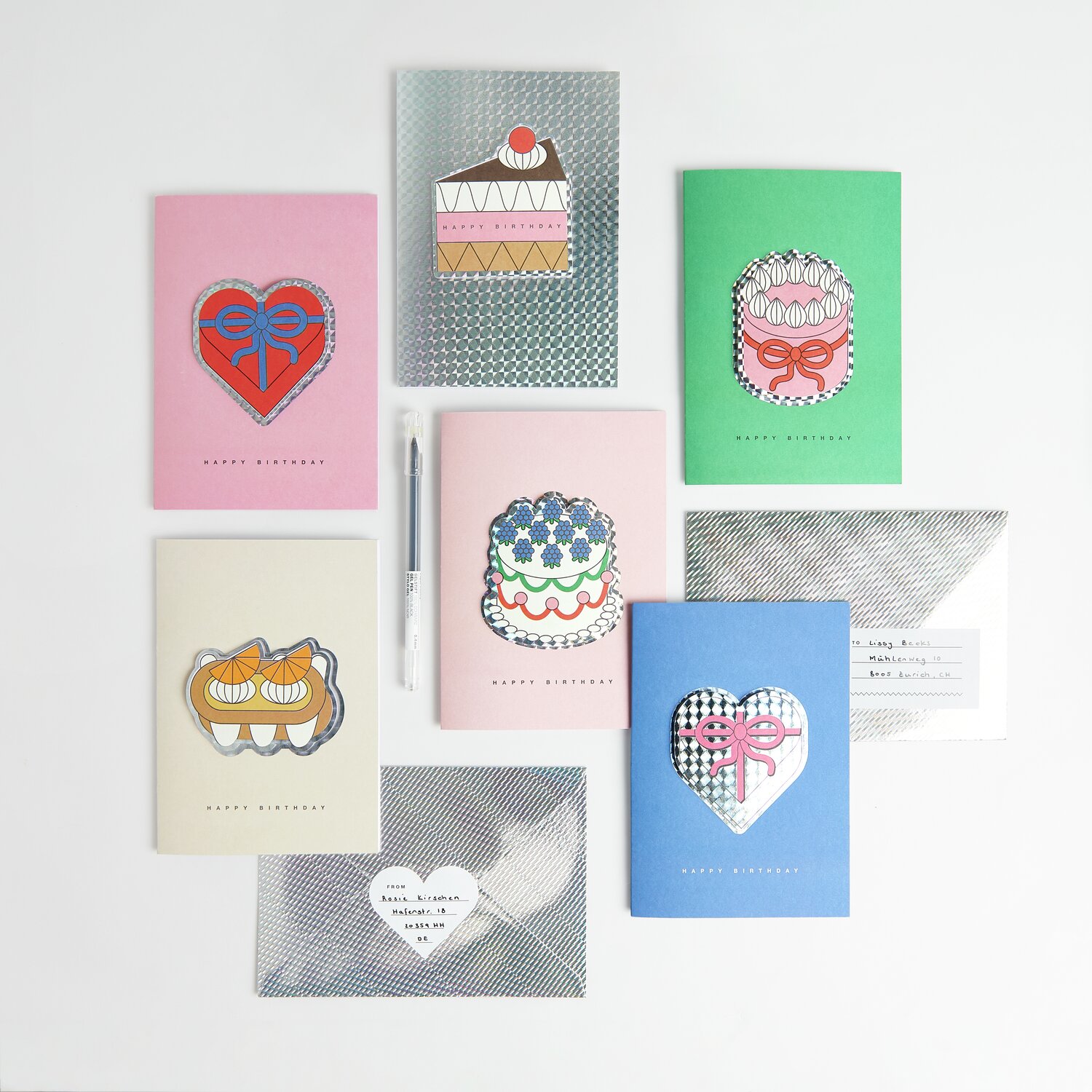 Rico Design x Redfries 3D-Kartenset Happy Birthday B6 von Rico Design