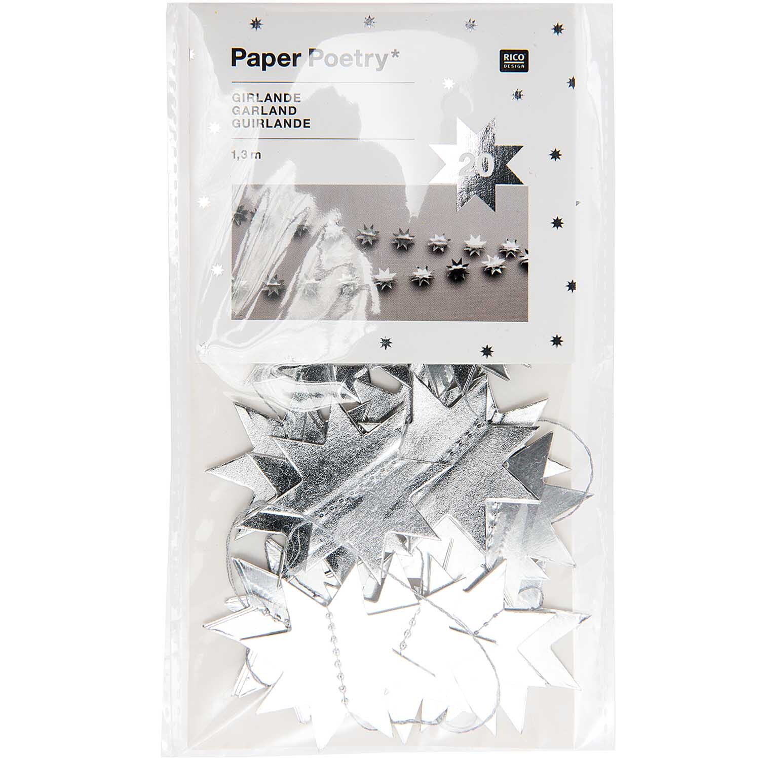 Paper Poetry Girlande Sterne 1,3m Hot Foil Paper Poetry Girlande Sterne 1,3m Hot Foil