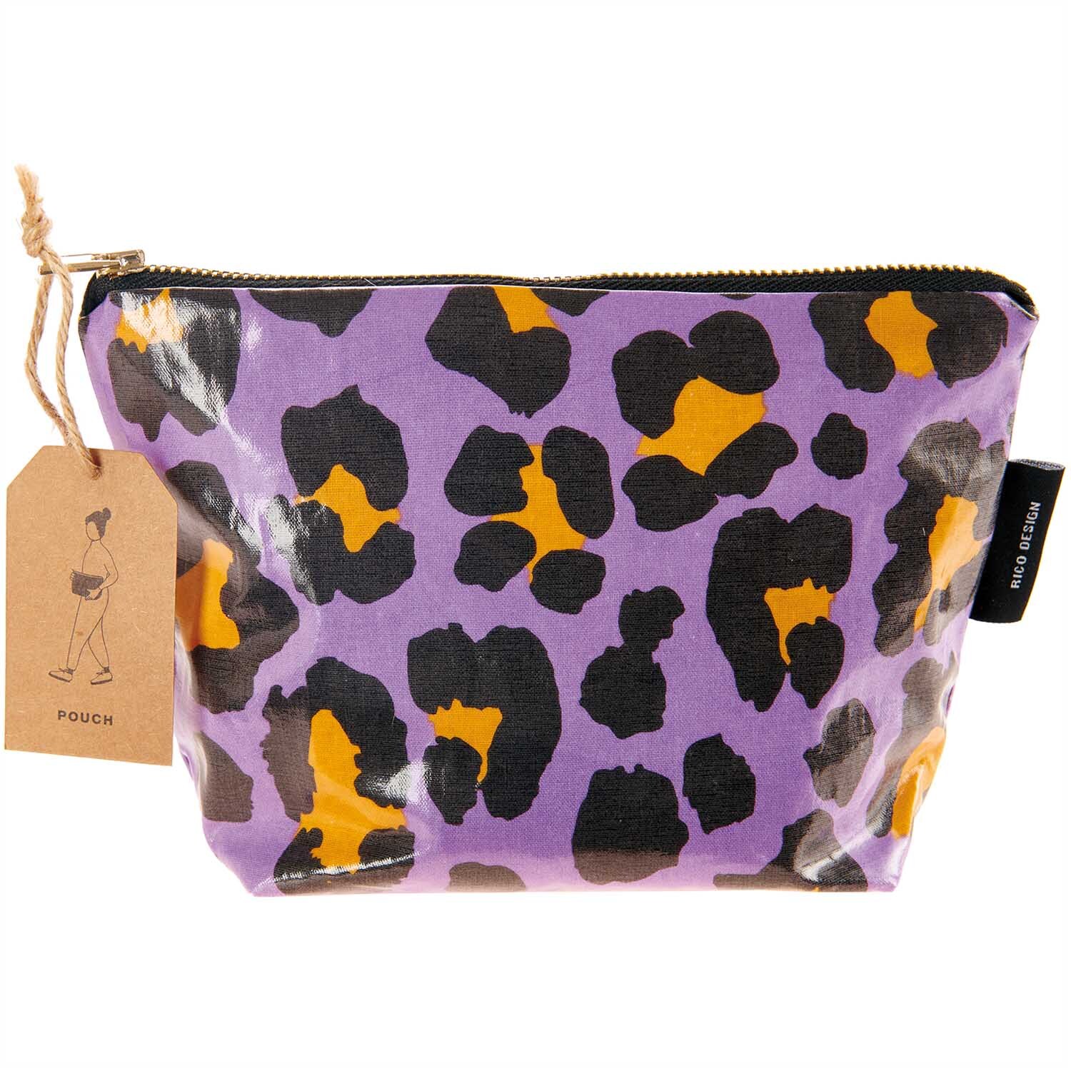 Kosmetiktasche Acid Leo lila 21x14x7cm von Rico Design