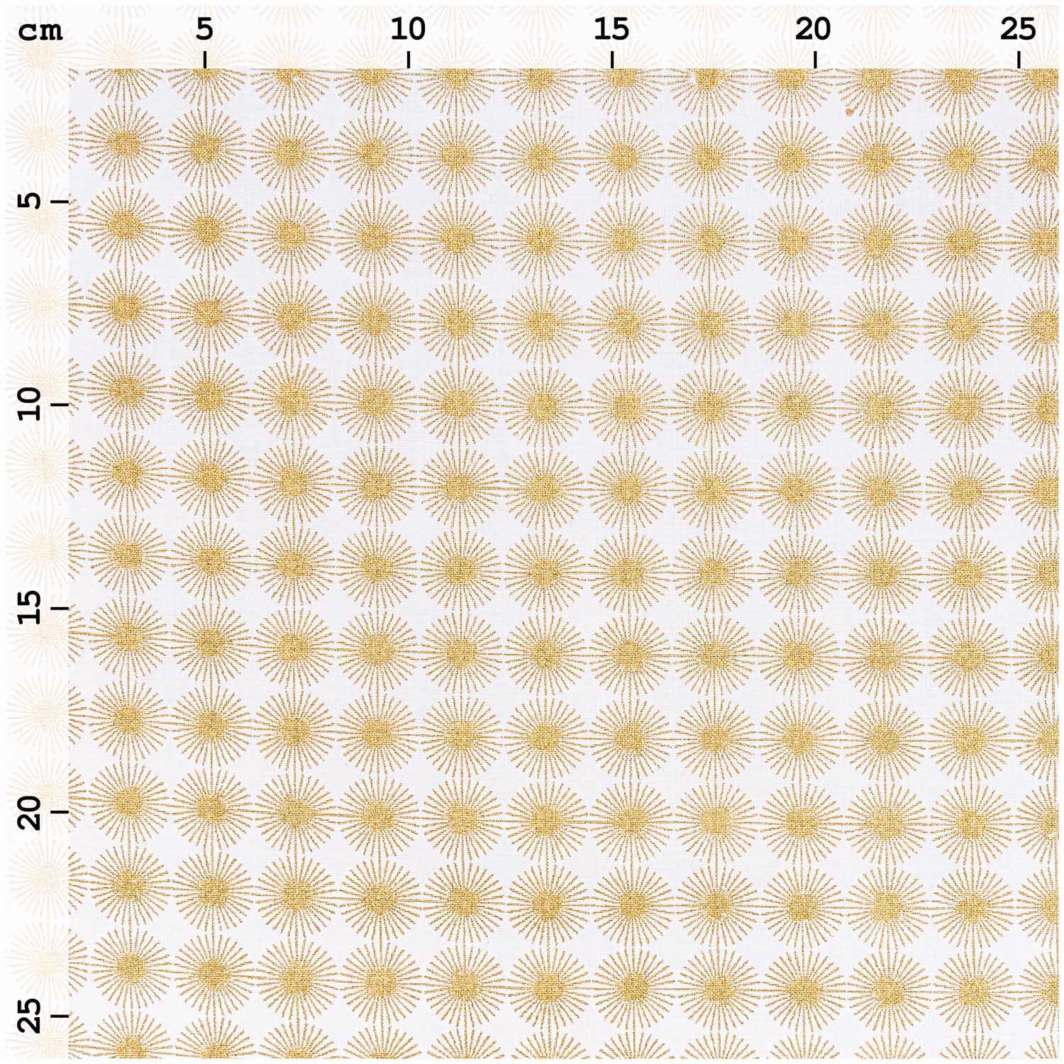 Stoff Rosette gold 50x140cm Stoff Rosette gold 50x140cm