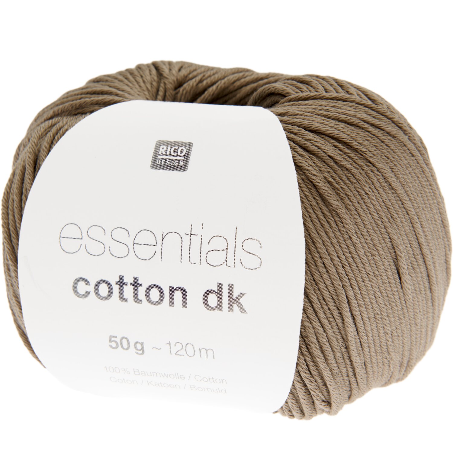 Essentials Cotton dk 50g 120m Farbe Taupe von Rico Design