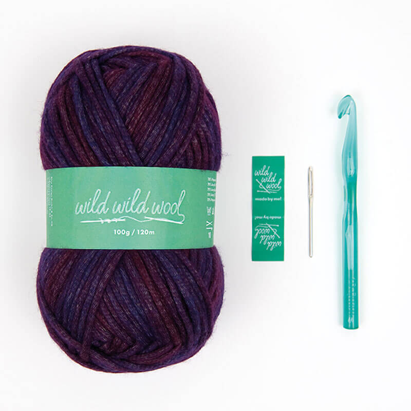 Häkelset Mütze Wild Wild Wool print Häkelset Mütze Wild Wild Wool print
