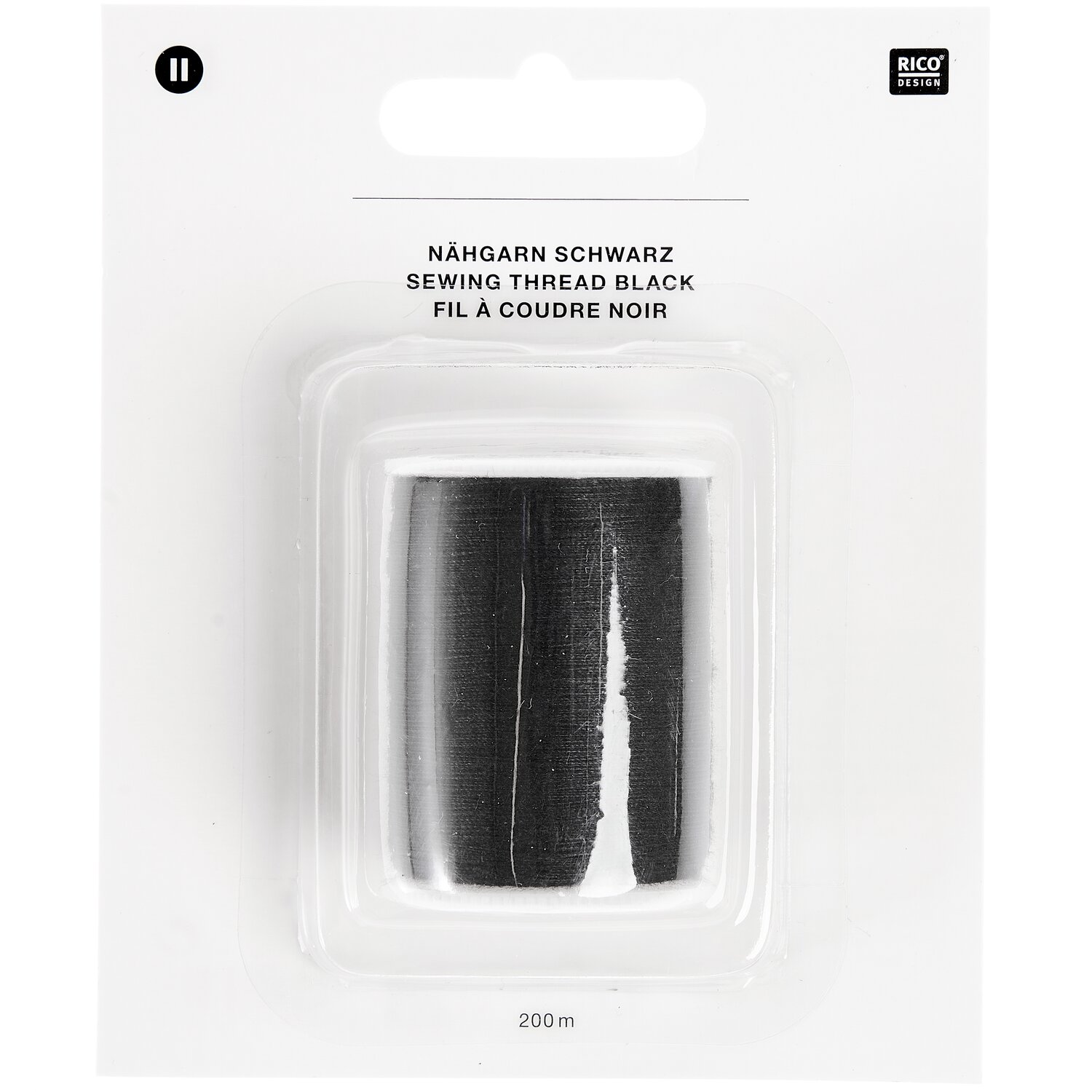 Nähgarn schwarz 200m von Rico Design