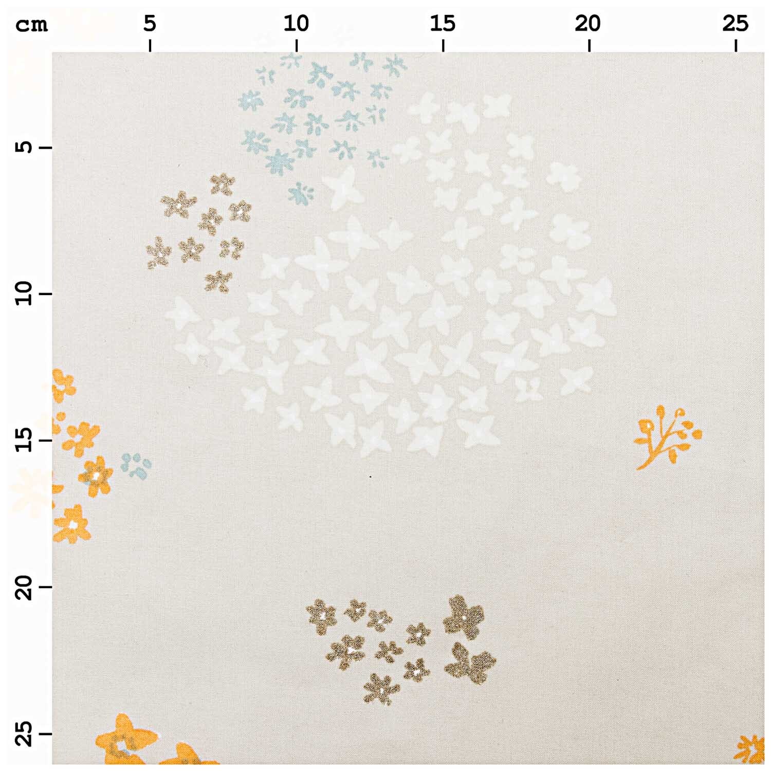 Druckstoff Crafted Nature Blumen grau-metallic 140cm beschichtet Druckstoff Crafted Nature Blumen grau-metallic 140cm beschichtet