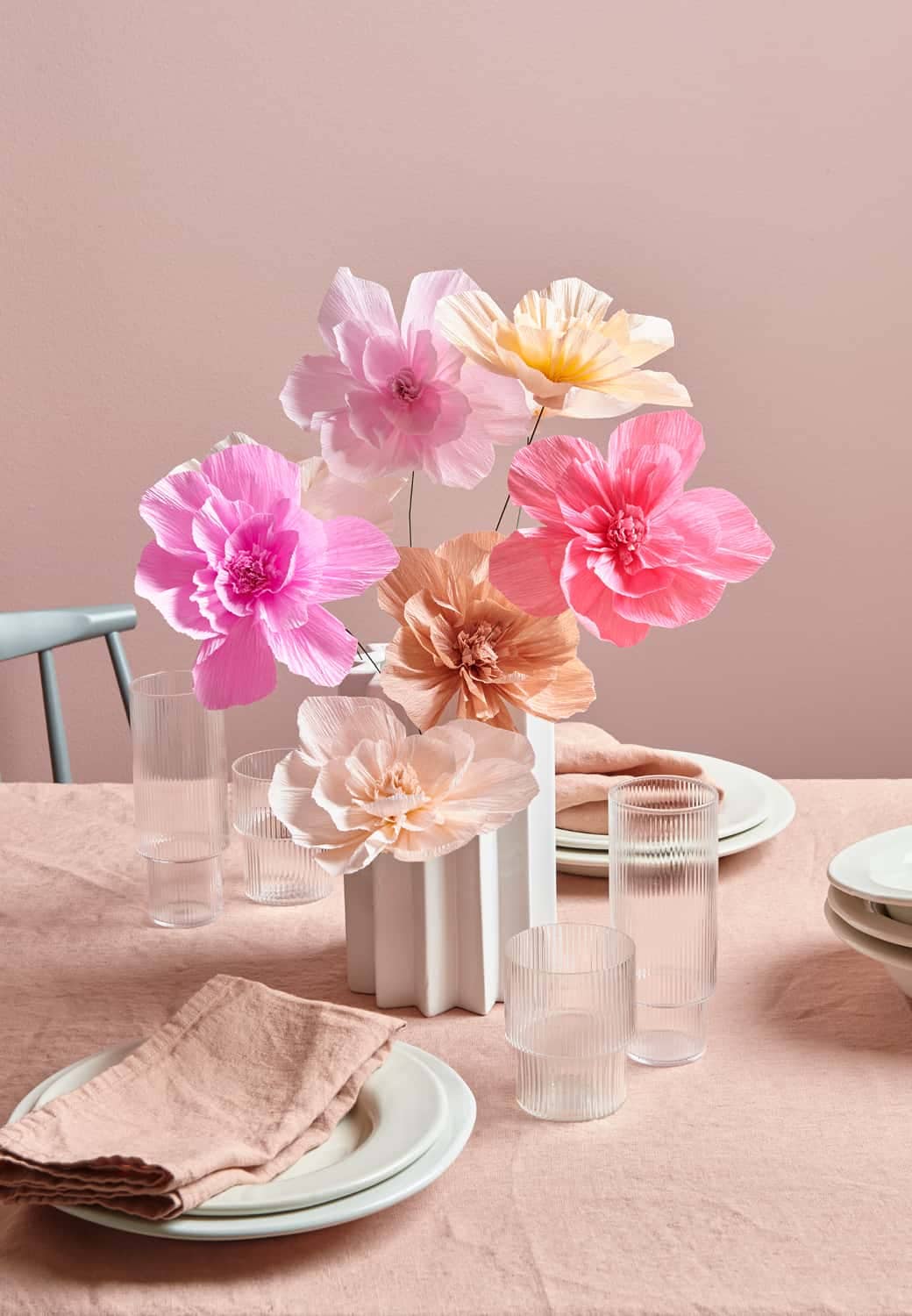 Blumenstrauß aus Papierblumen