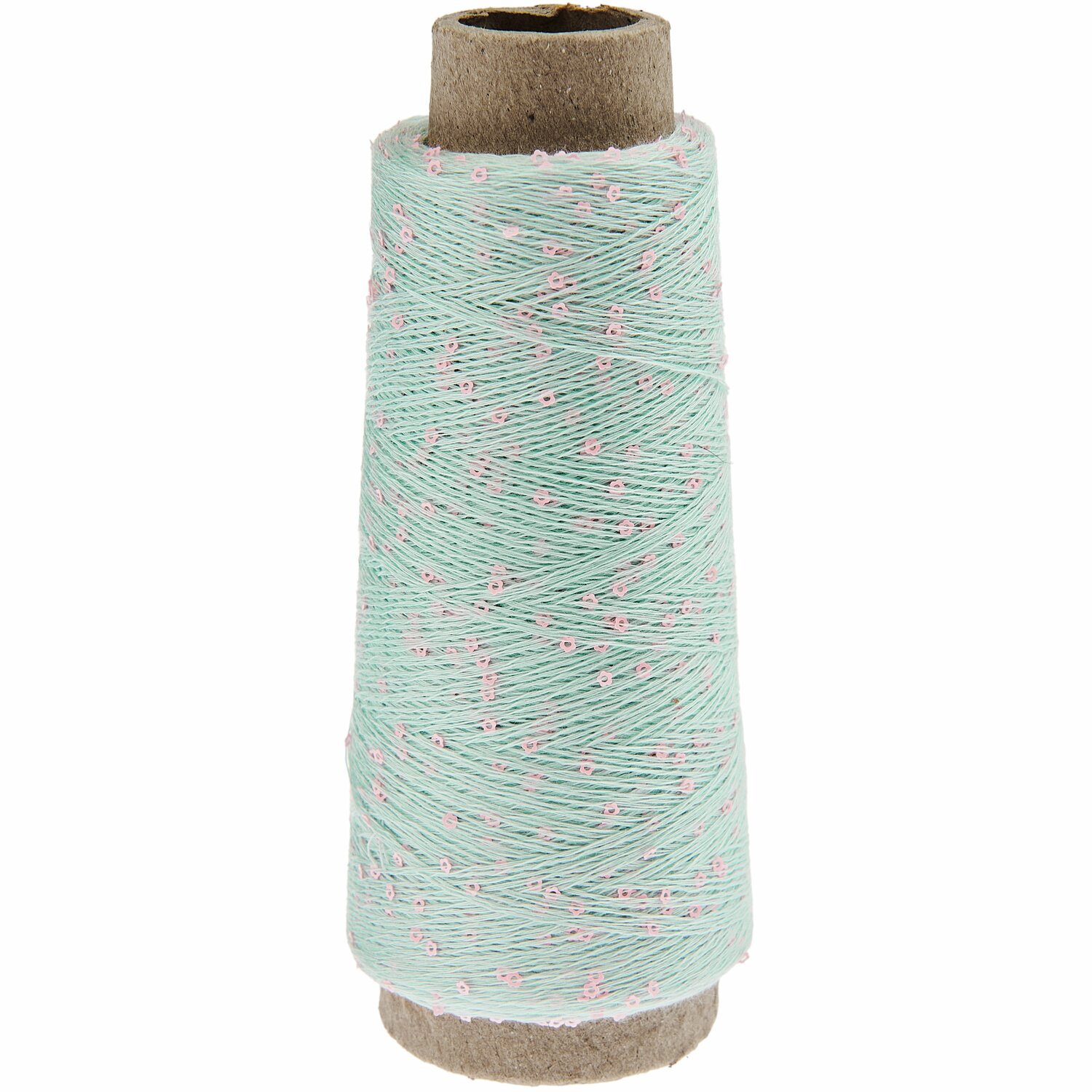 Creative Make It Blümchen, hellblaues Garn von Rico Design, 25g 375m, auf Pappspule. Ideal für kreative Handarbeiten und Dekorationen.