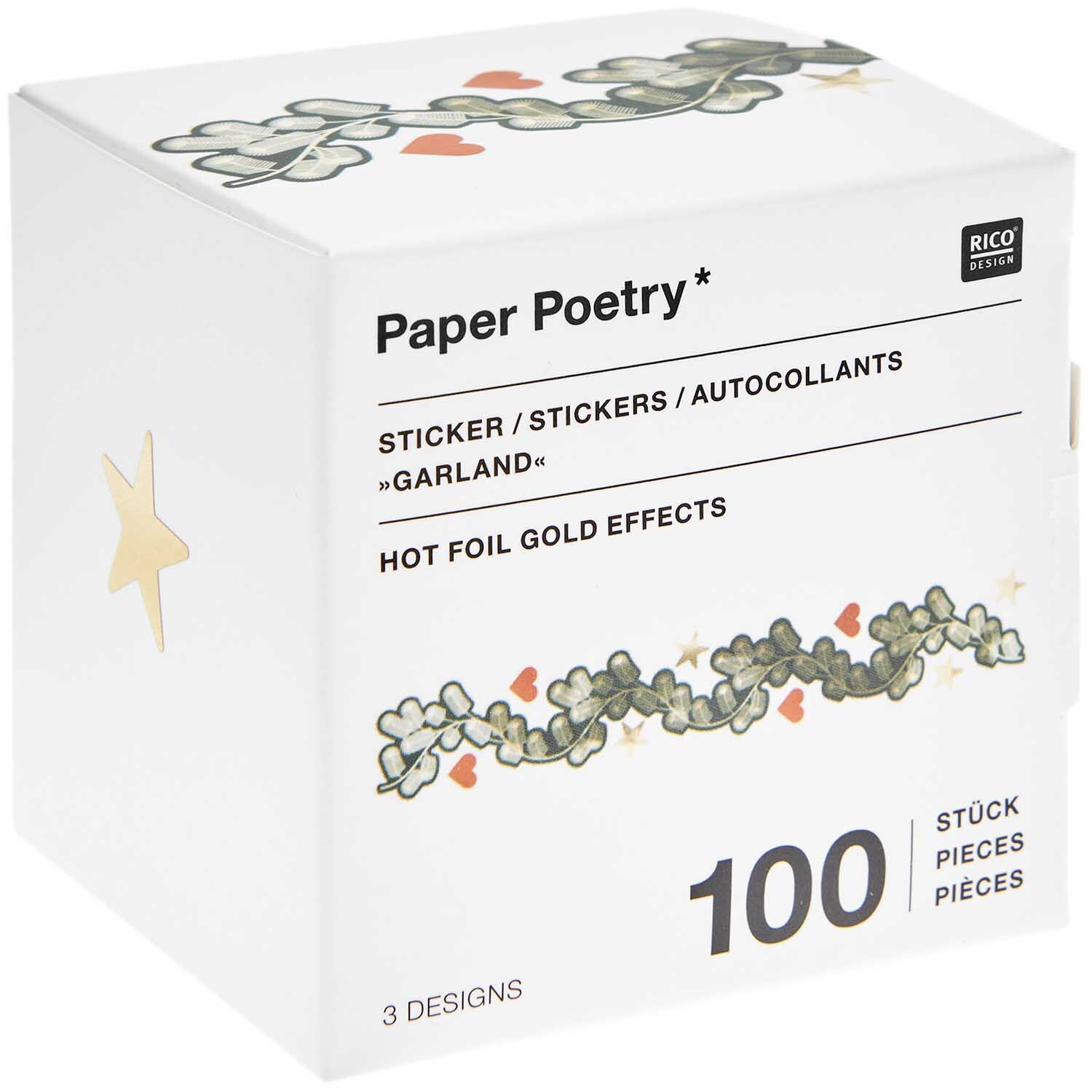 Paper Poetry Sticker Christmas Rocks! Tannengirlande Ø 5cm 100 Stück auf der Rolle Paper Poetry Sticker Christmas Rocks! Tannengirlande Ø 5cm 100 Stück auf der Rolle