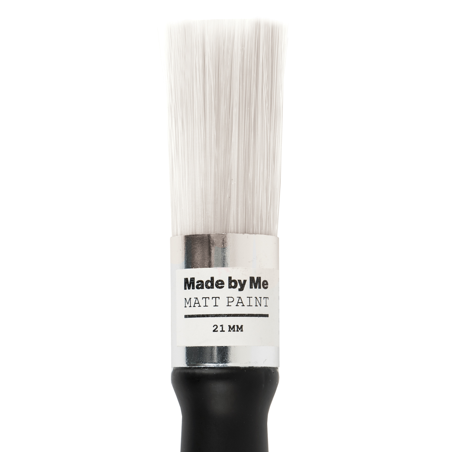 Rundpinsel matt paint synthetik 2,1cm von Rico Design Rundpinsel matt paint synthetik 2,1cm mit schwarzem Griff und weißen Borsten, ideal für präzises Malen.