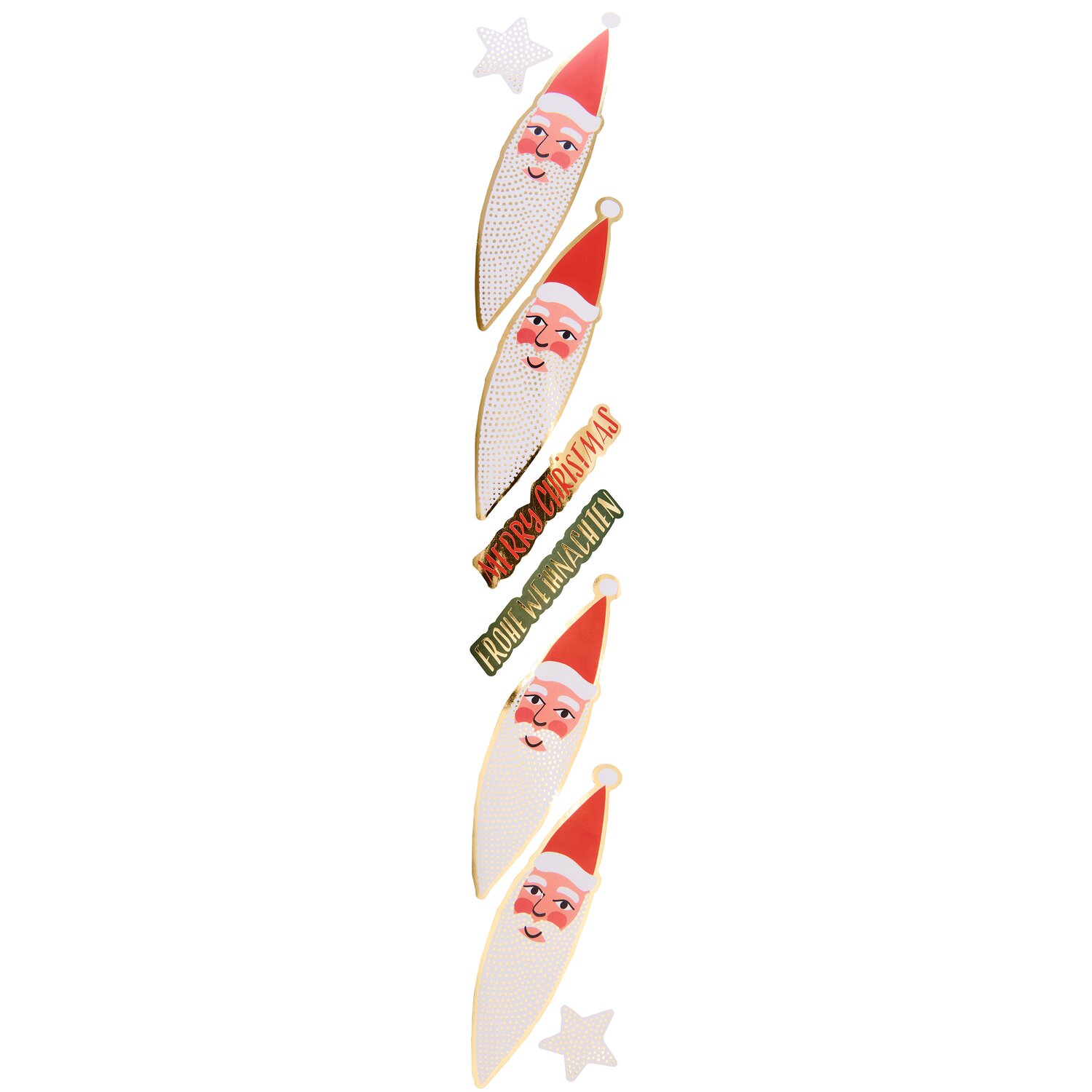 Paper Poetry Sticker auf Rolle Advent Weihnachtsmann 100 Stück von Rico Design