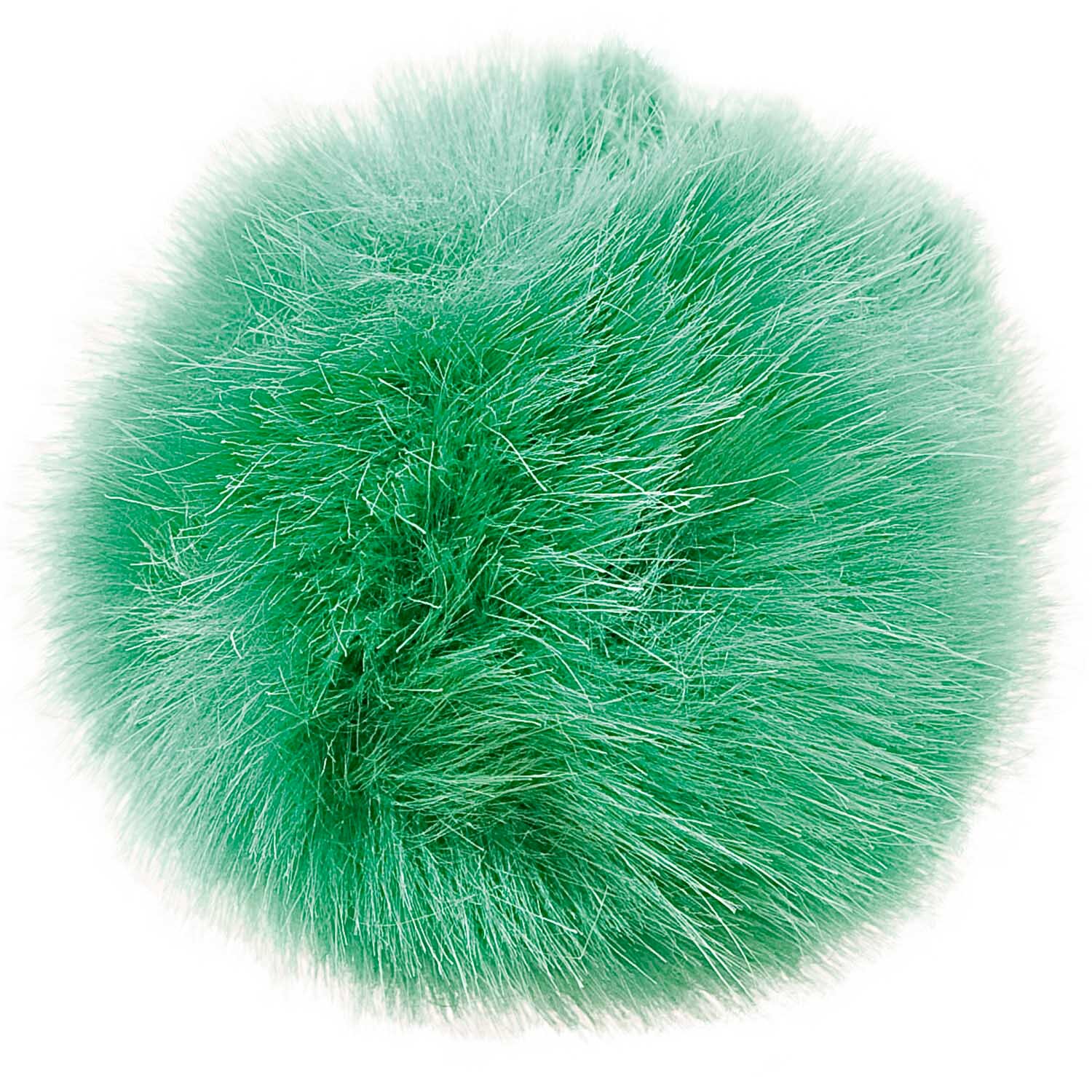 Kunstfellbommel 13cm Farbe Grün von Rico Design