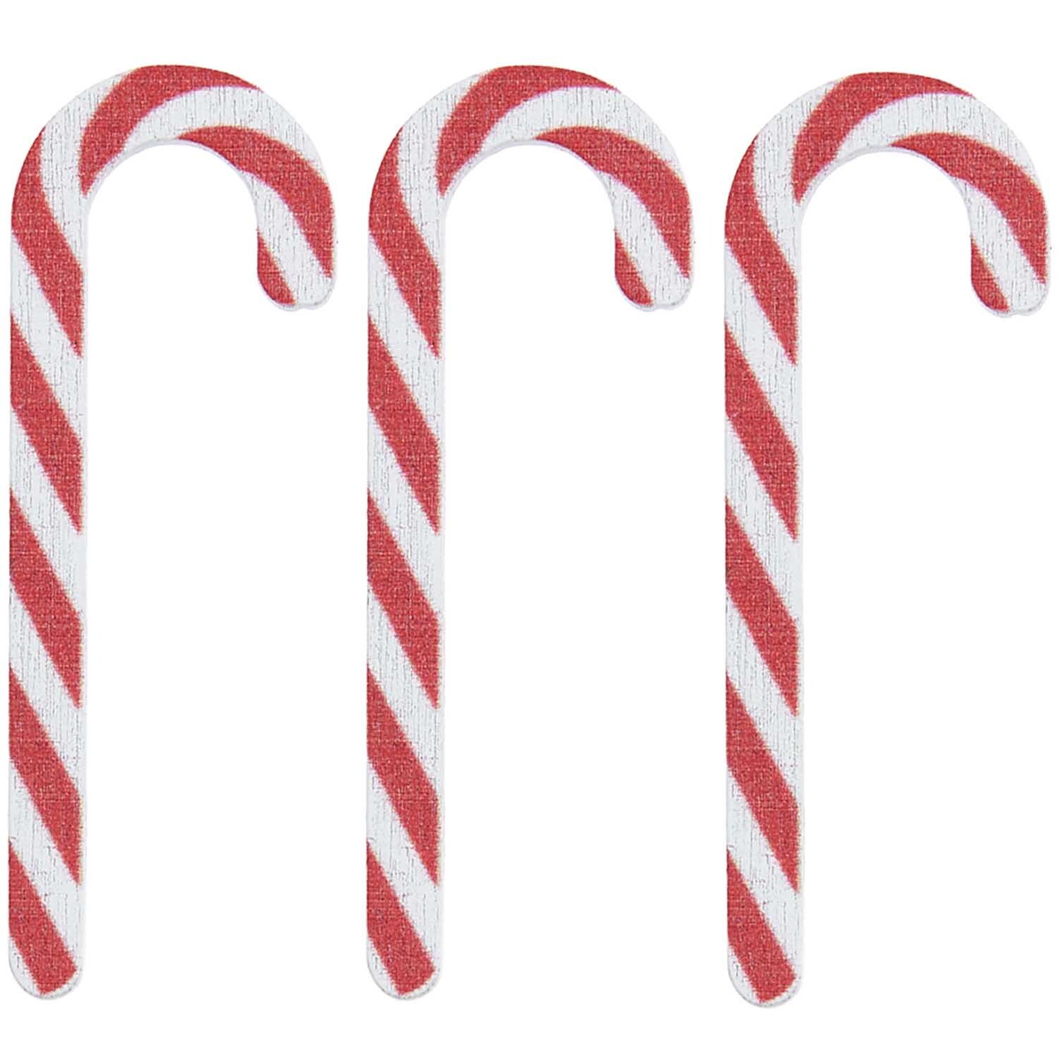 Holzstreu Zuckerstangen 16x45mm 24 Stück von Rico Design Holzstreu Zuckerstangen 16x45mm, rot-weiß gestreift, 24 Stück, ideal für festliche Dekorationen.